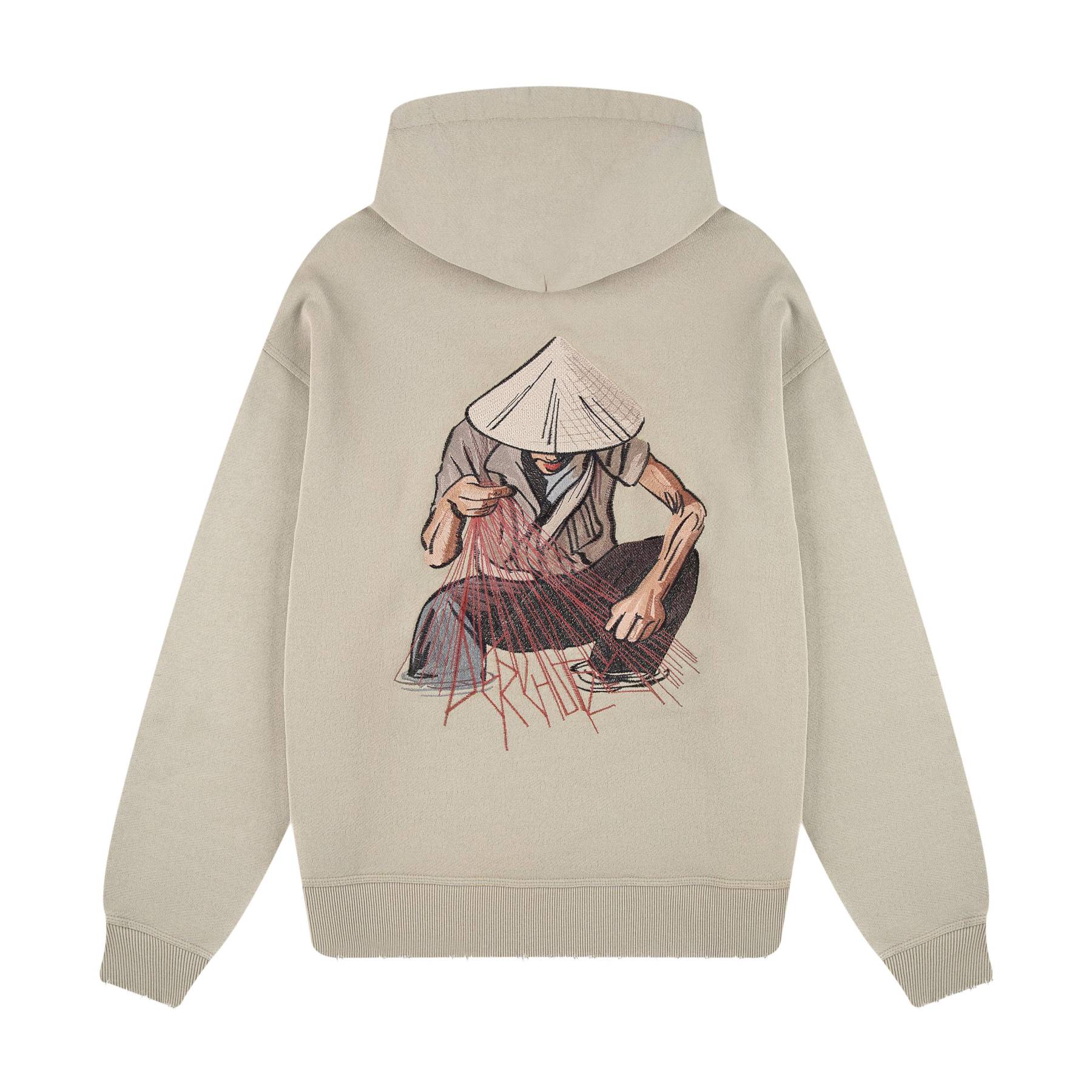 "lotus" Hoodie sage green-Fineriform