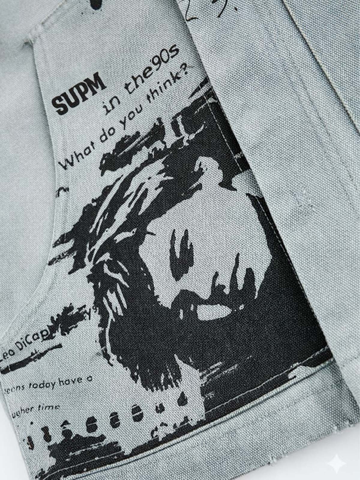 Vintage Washed Distressed Barn Work Jacket-Fineriform