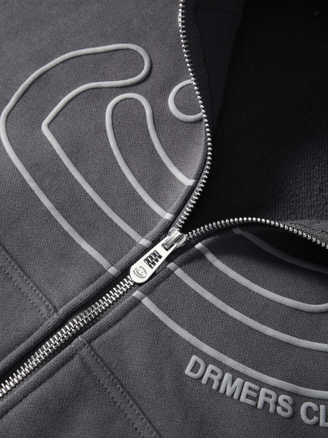 SMILEY BOXY DOUBLE ZIP - SMOKE-Fineriform