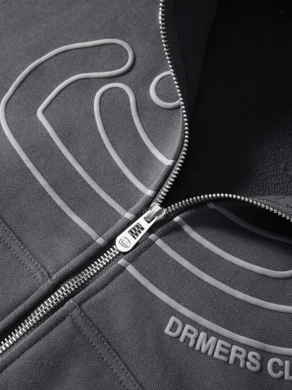 SMILEY BOXY DOUBLE ZIP - SMOKE-Fineriform