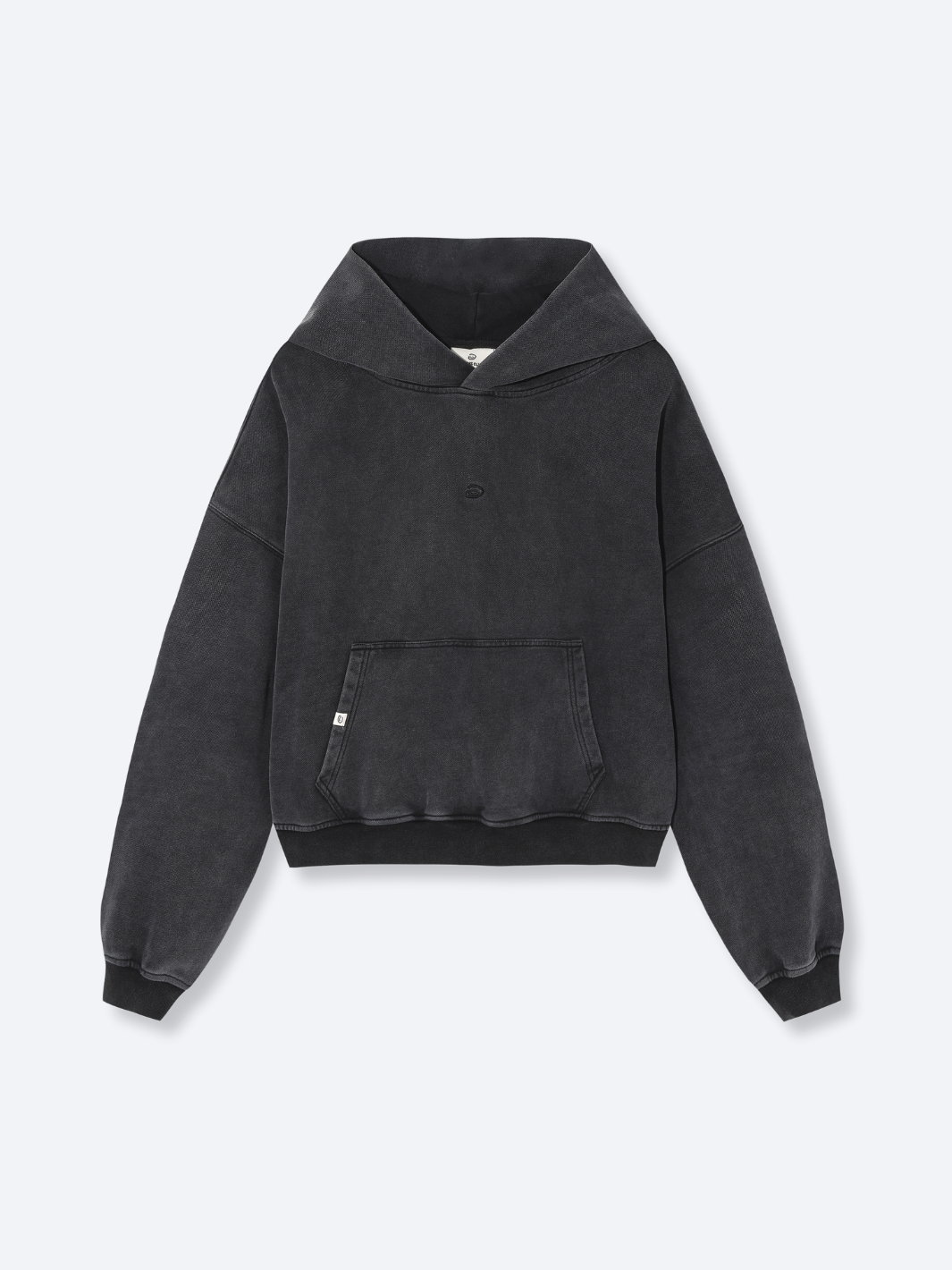ESSENTIAL BOXY HOODIE - VINTAGE BLACK-Fineriform