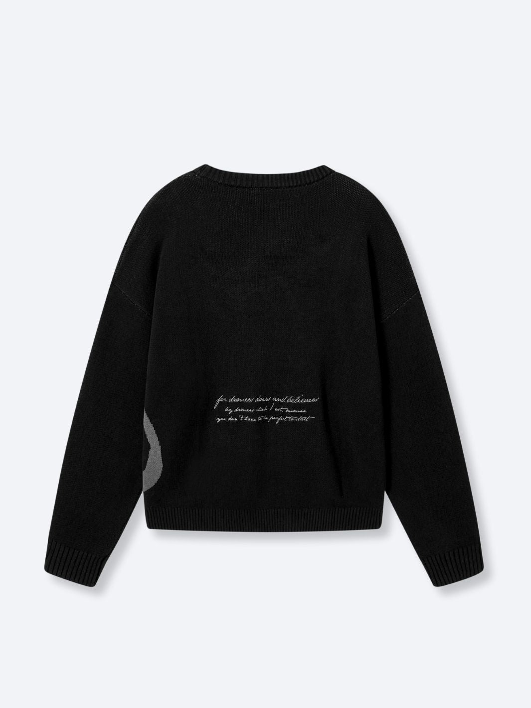 SMILEY LOGO KNIT - BLACK-Fineriform