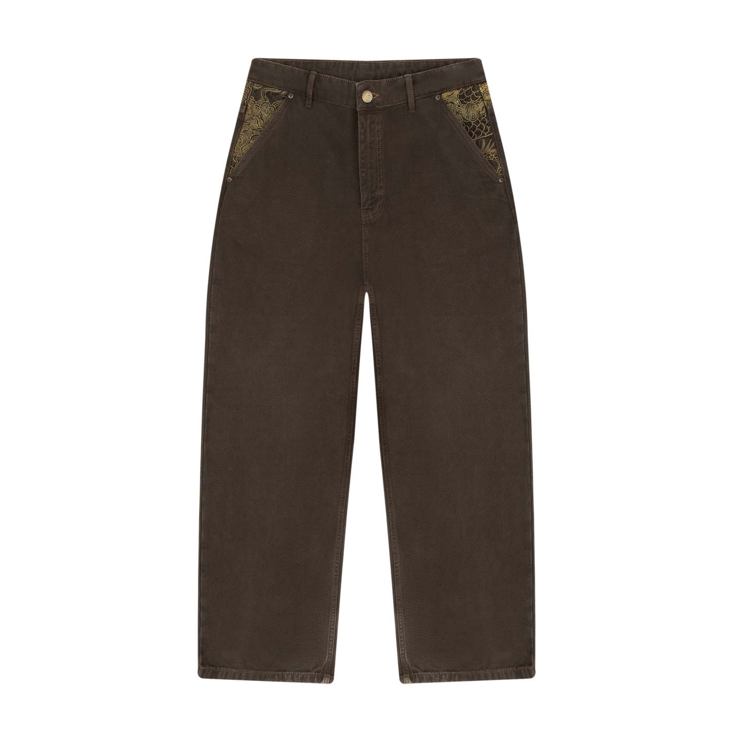 "yakuza" brown washed Denim-Fineriform