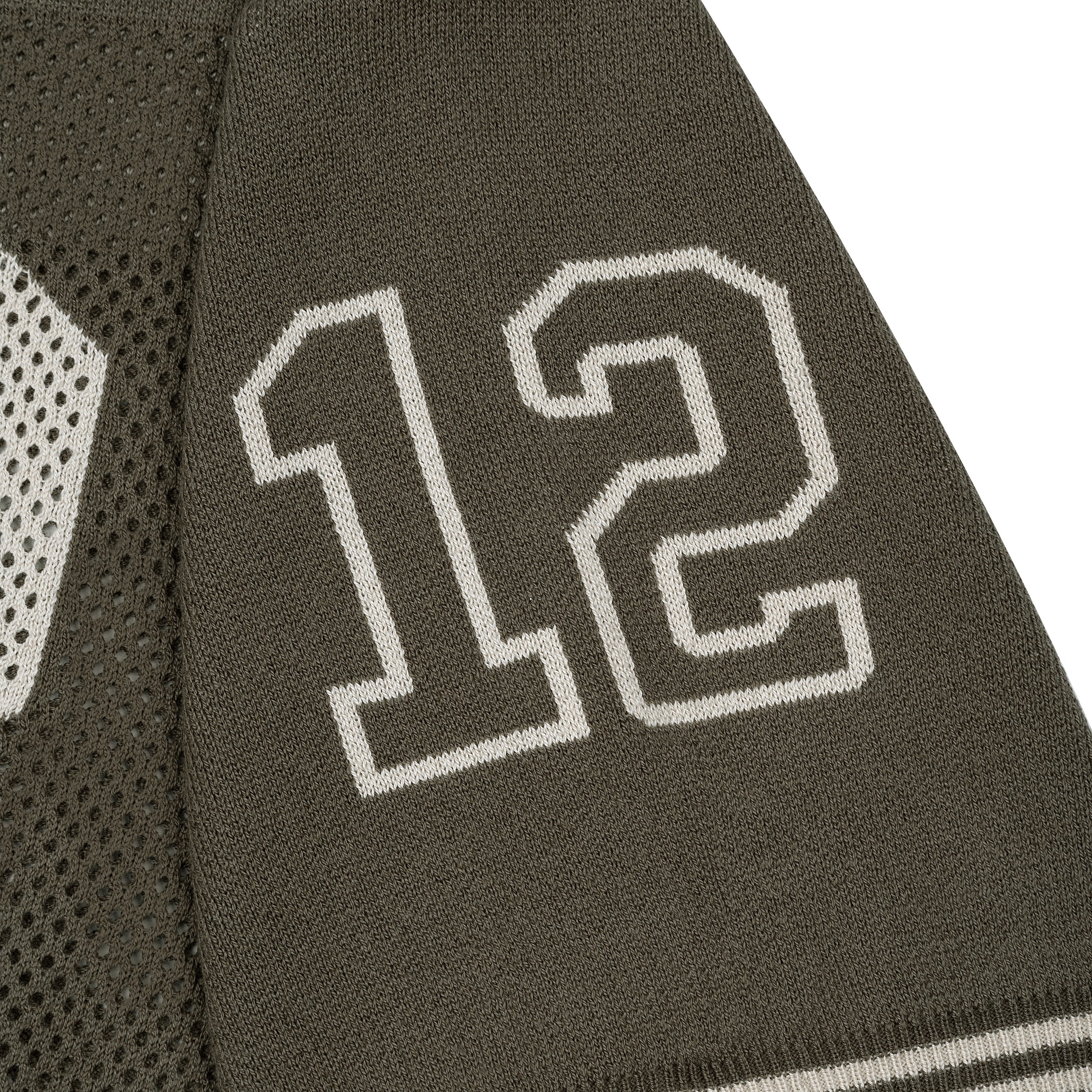 "sashiko v2" knit jersey brown-Fineriform