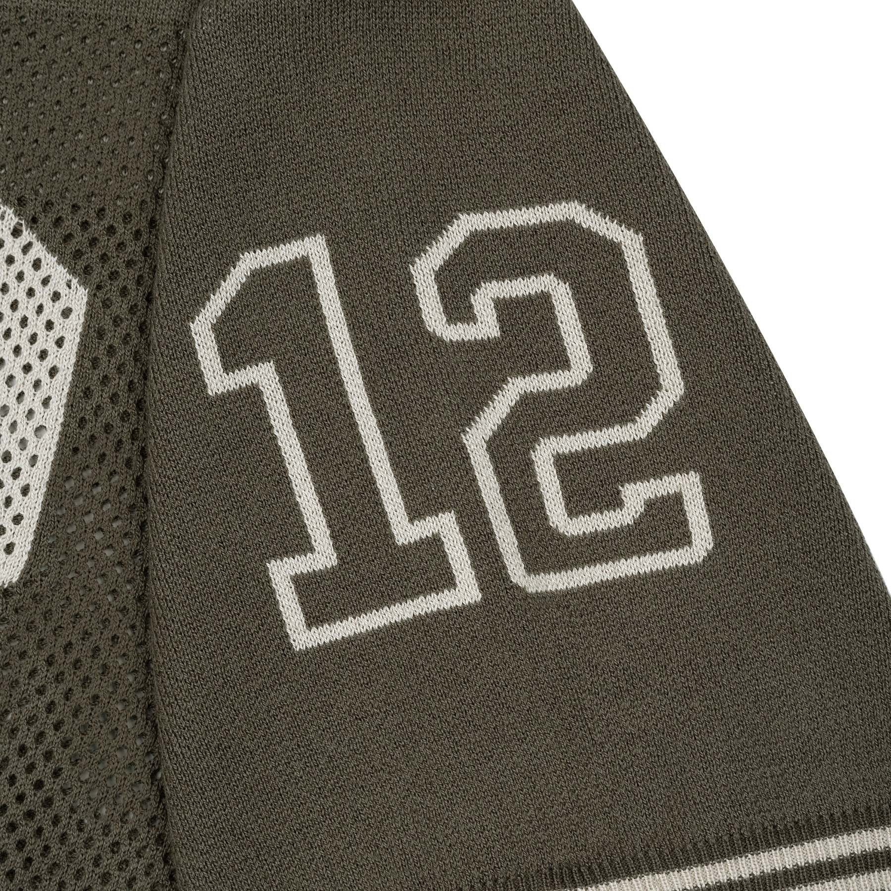 "sashiko v2" knit jersey brown-Fineriform