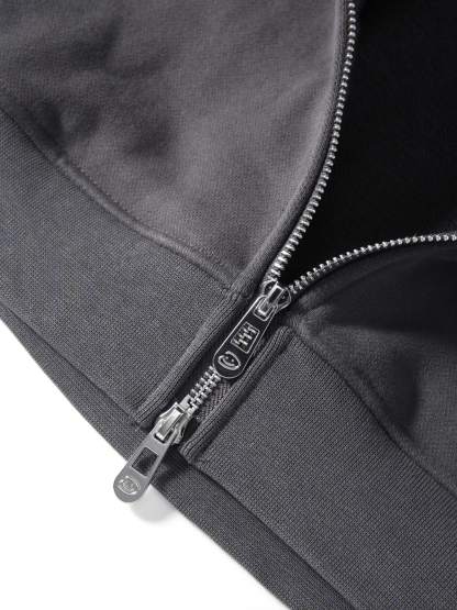 SMILEY BOXY DOUBLE ZIP - SMOKE-Fineriform
