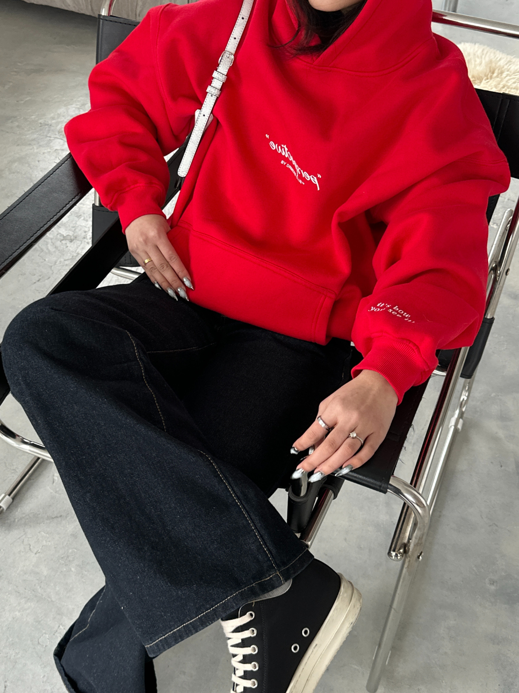 PERSPECTIVE HOODIE - RED-Fineriform