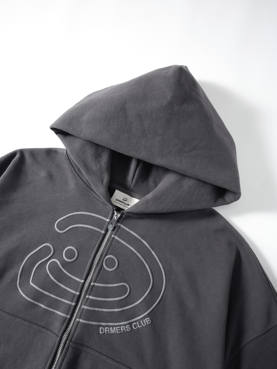 SMILEY BOXY DOUBLE ZIP - SMOKE-Fineriform