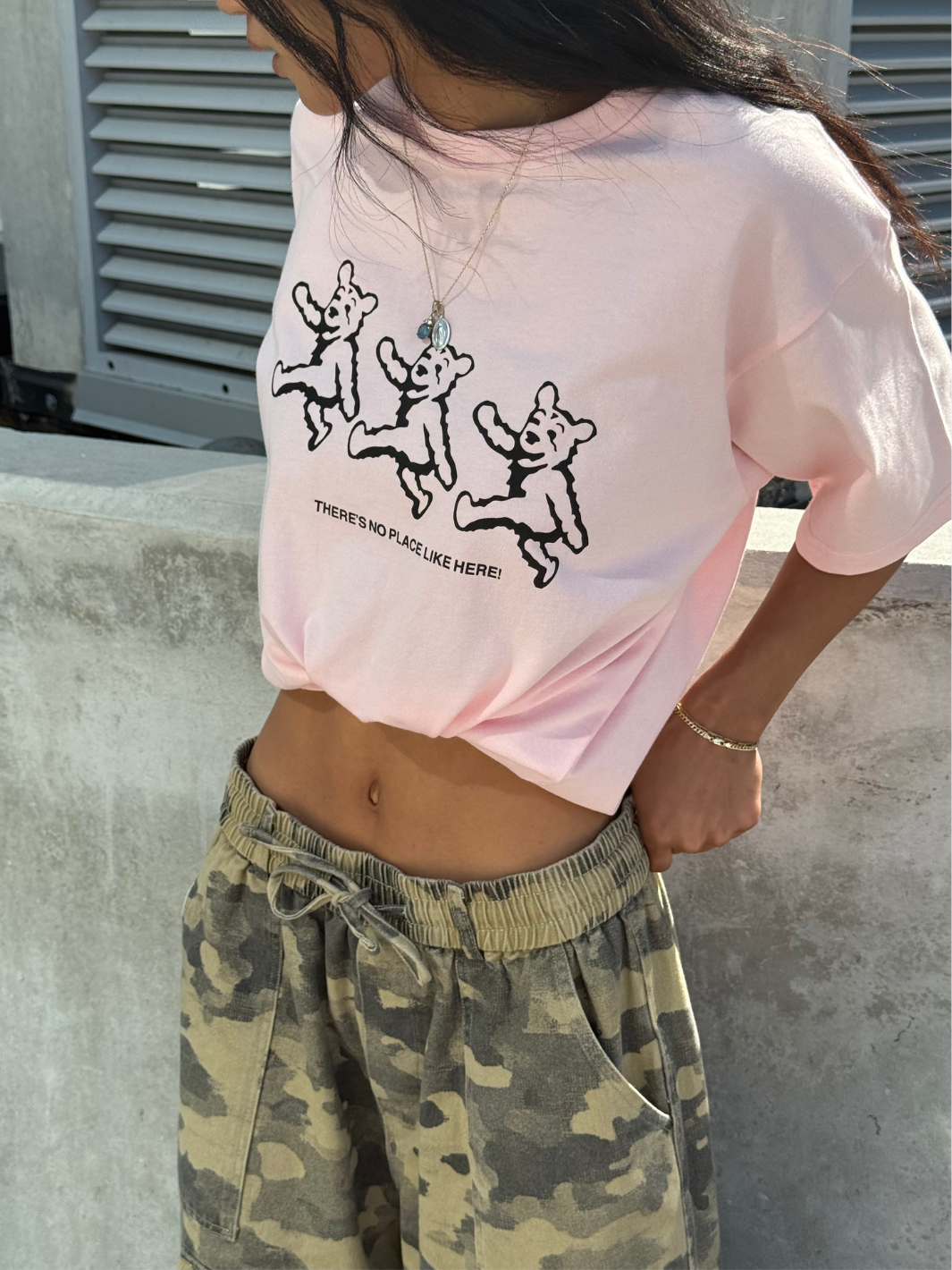 BEAR TEE - LIGHT PINK-Fineriform