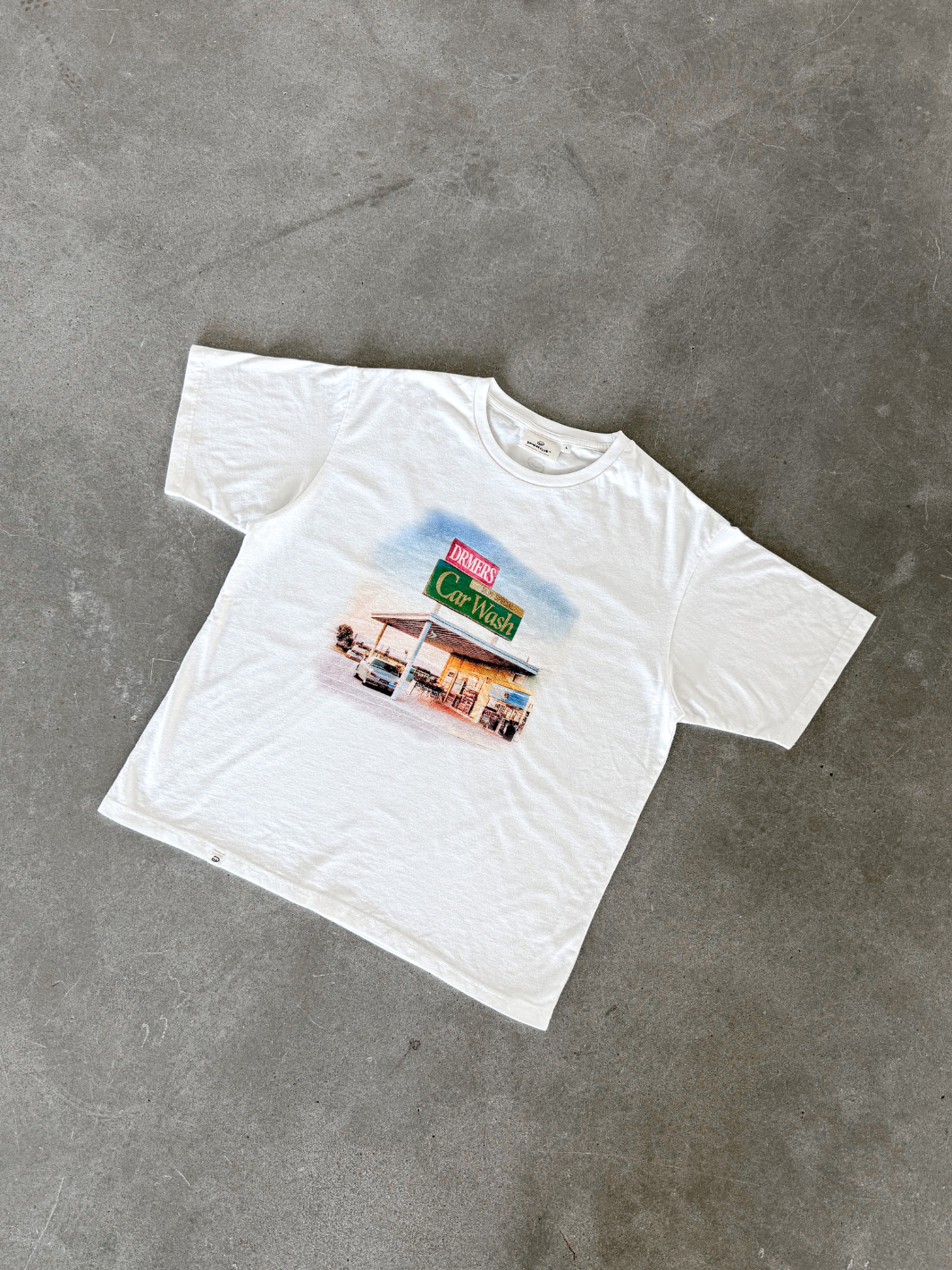 CAR WASH TEE - WHITE-Fineriform