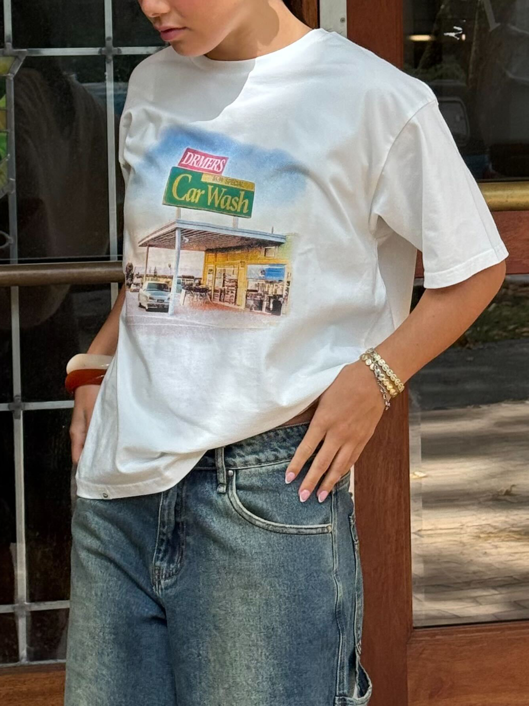 CAR WASH TEE - WHITE-Fineriform