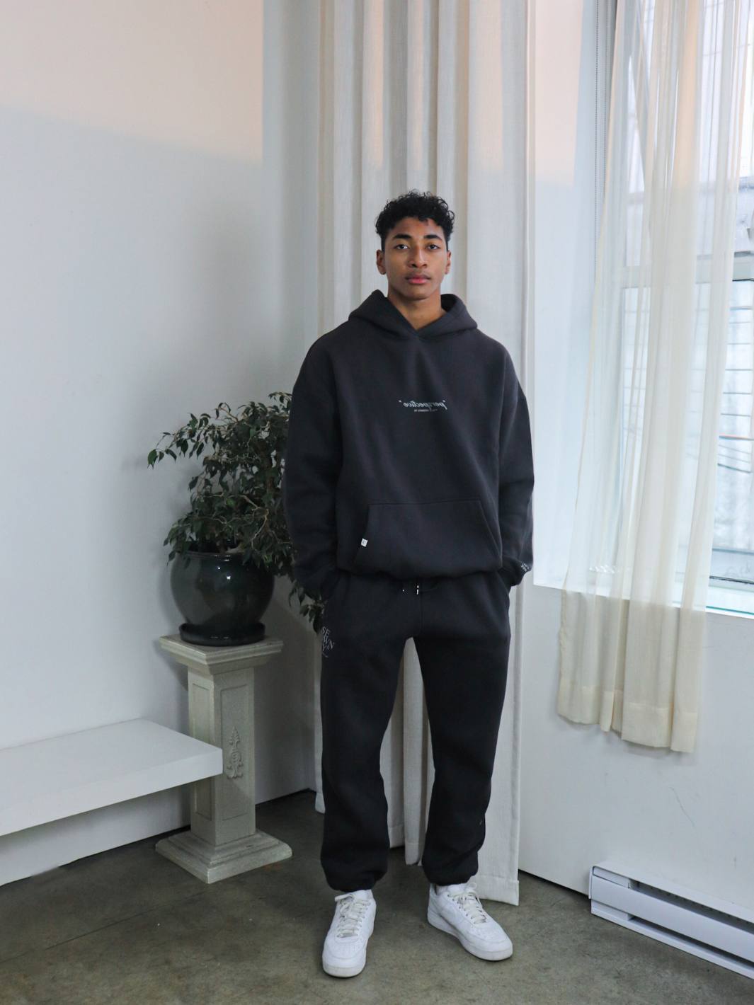 PERSPECTIVE HOODIE - FADED BLACK-Fineriform