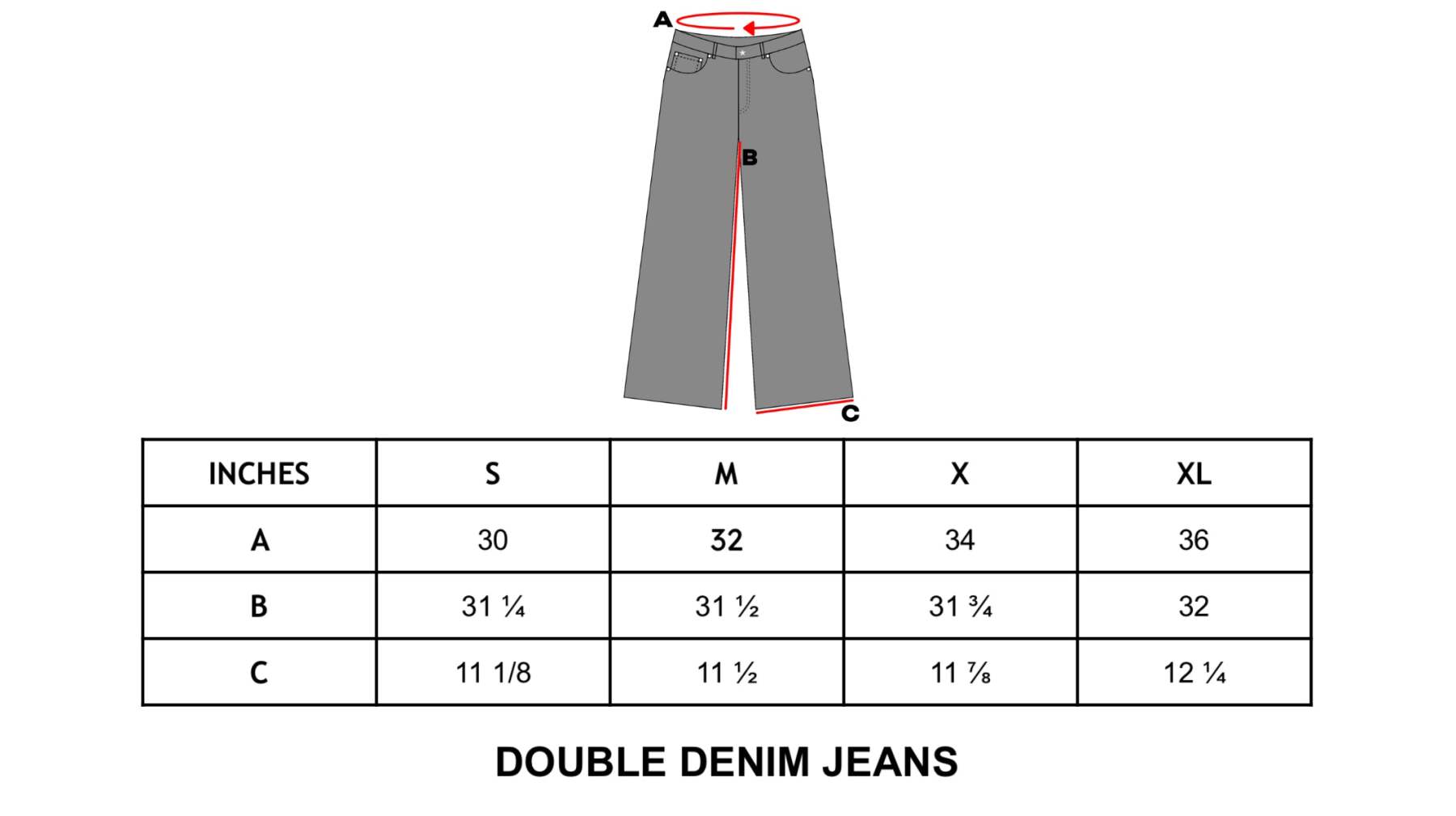 DOUBLE DENIM JEANS-Fineriform