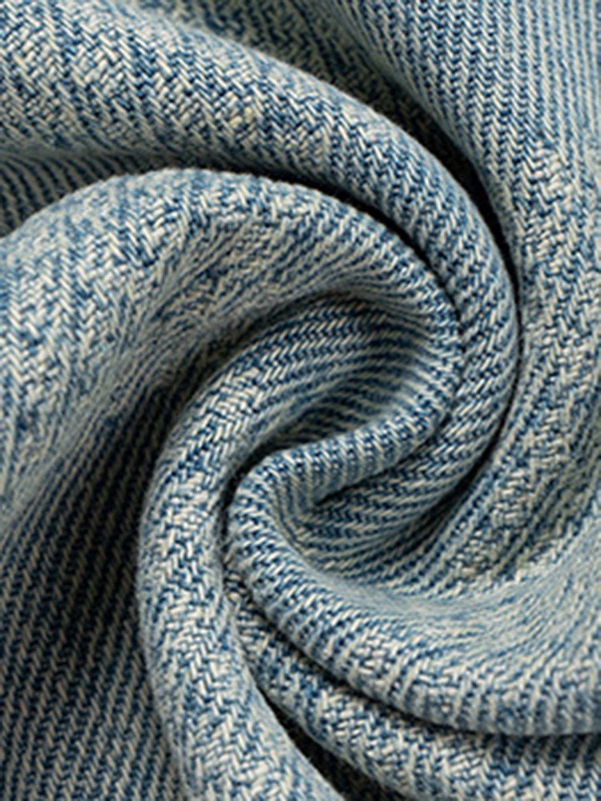 Checkerboard Distressed Jeans-Fineriform