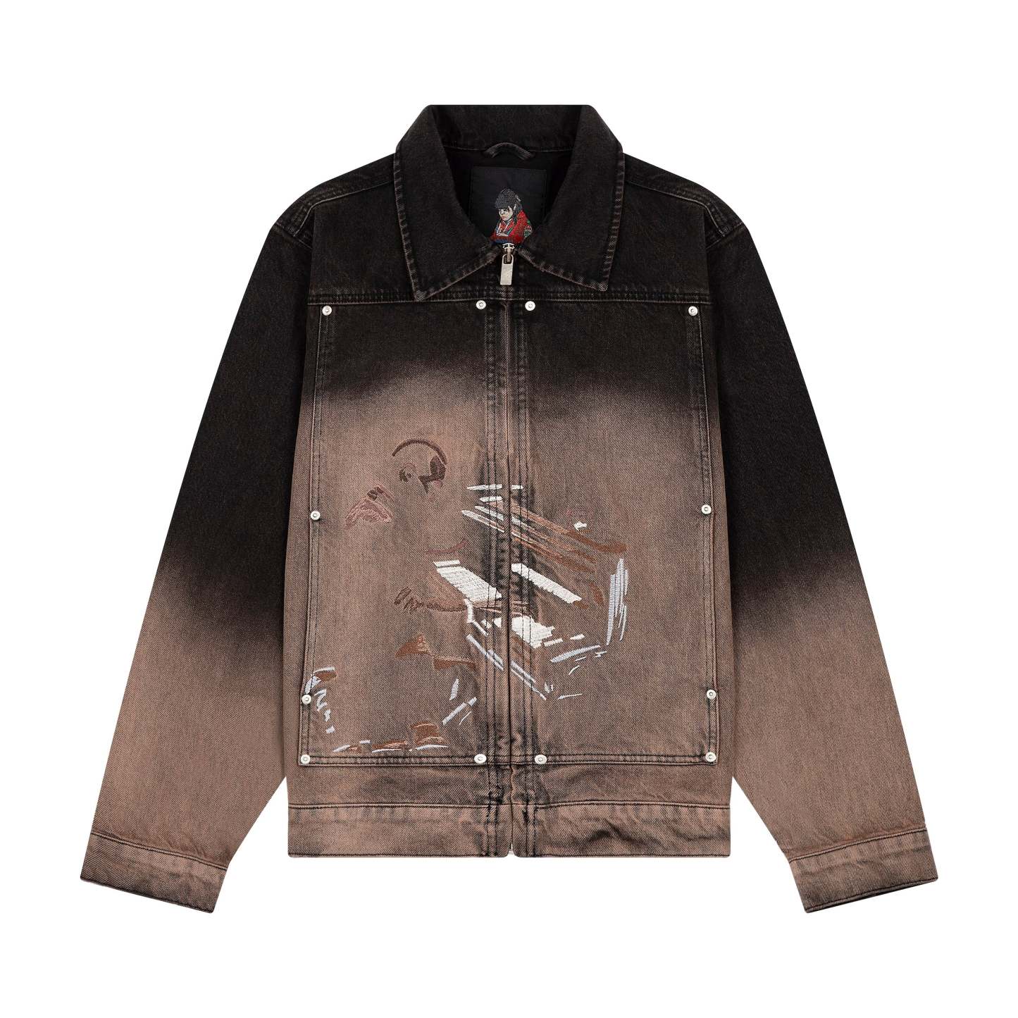 "jazz v2" denim Jacket black-Fineriform