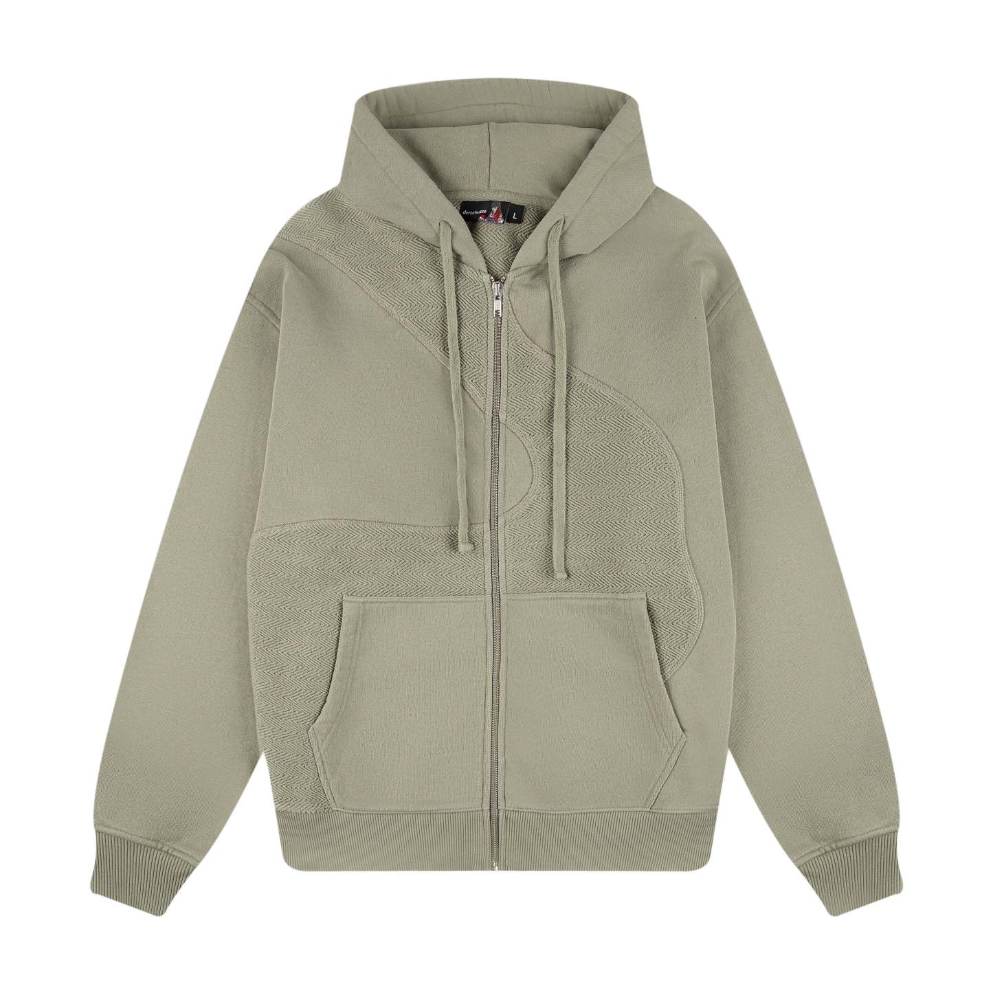 "lotus" Zip Up khaki-Fineriform