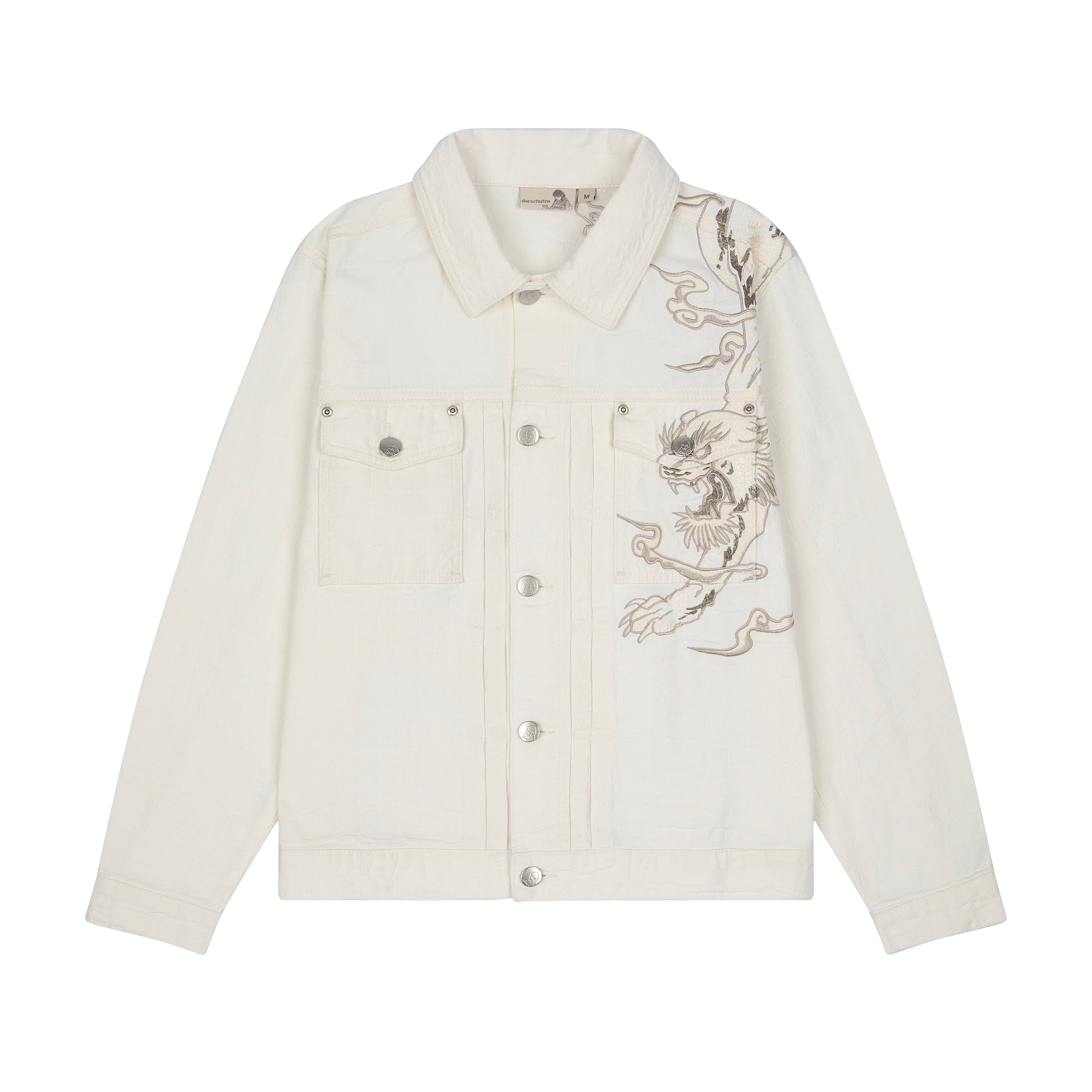 "yakuza" denim Jacket off white-Fineriform