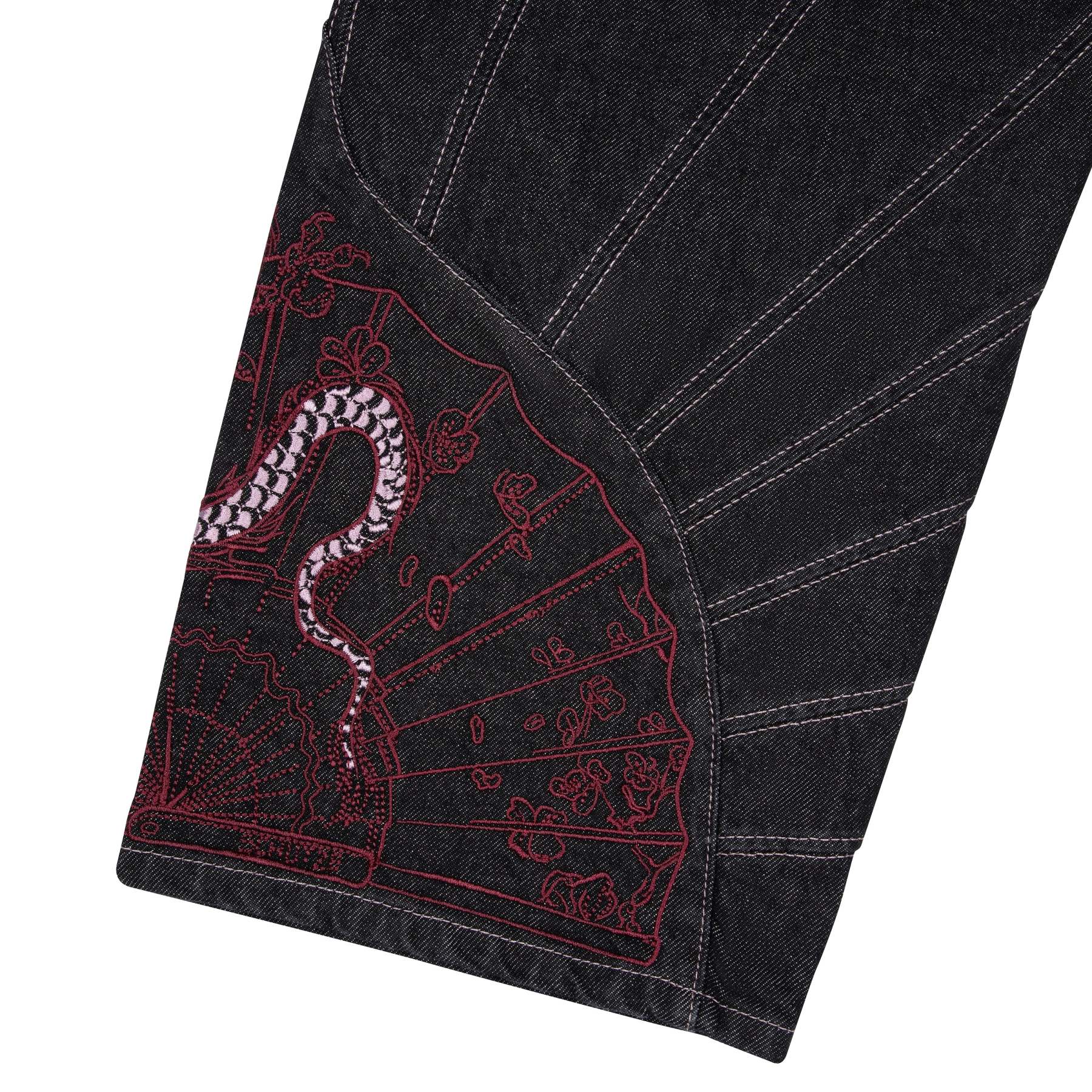 "yakuza" raw Denim black 03-Fineriform