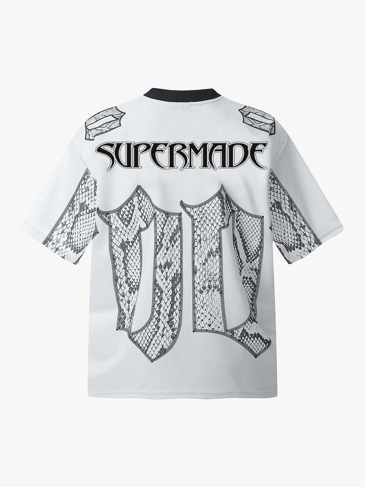 Jersey Style Snake Print T-Shirt - 2418-Fineriform