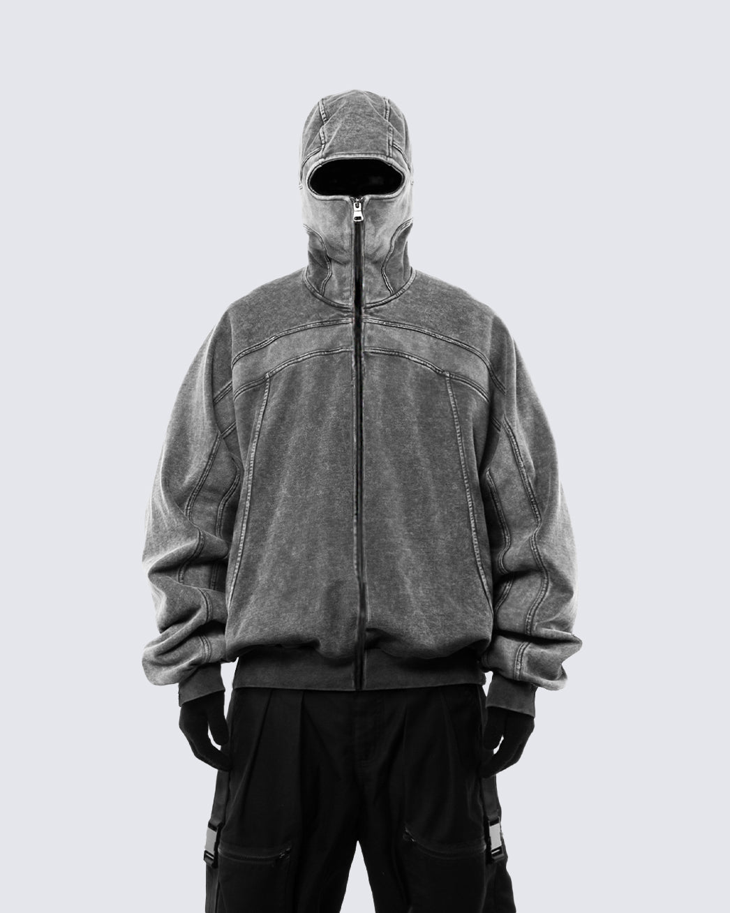 KIIKIO Classic Zip Pullover Hoodie-Fineriform