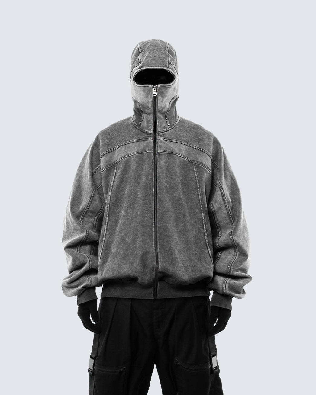 KIIKIO Classic Zip Pullover Hoodie-Fineriform