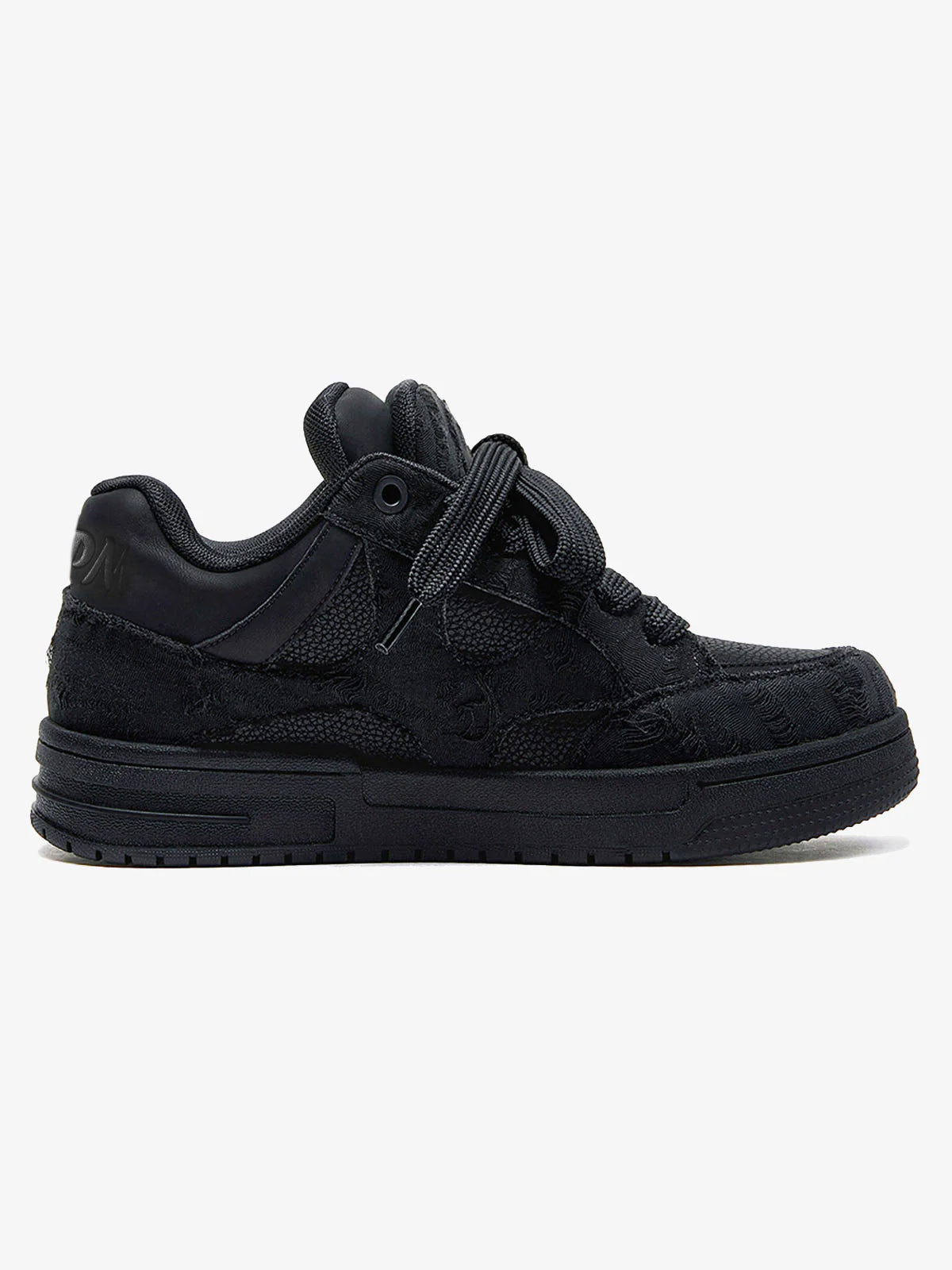 Rubber Sole Black Knight Destruction Skate Shoes-Fineriform