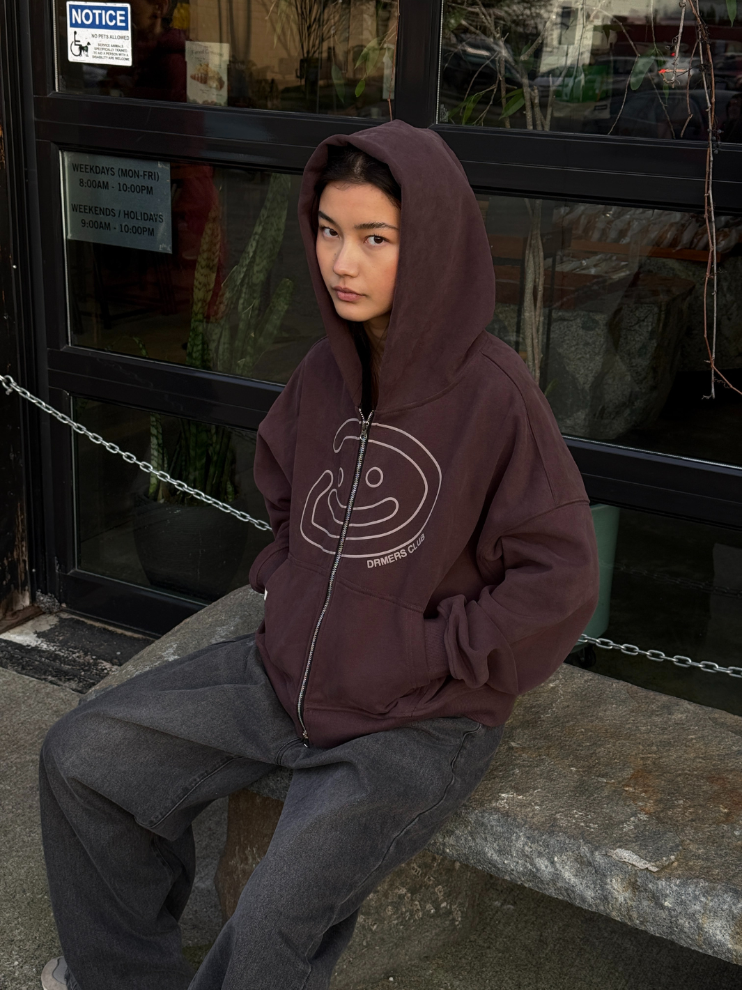 SMILEY BOXY DOUBLE ZIP - ACAI-Fineriform