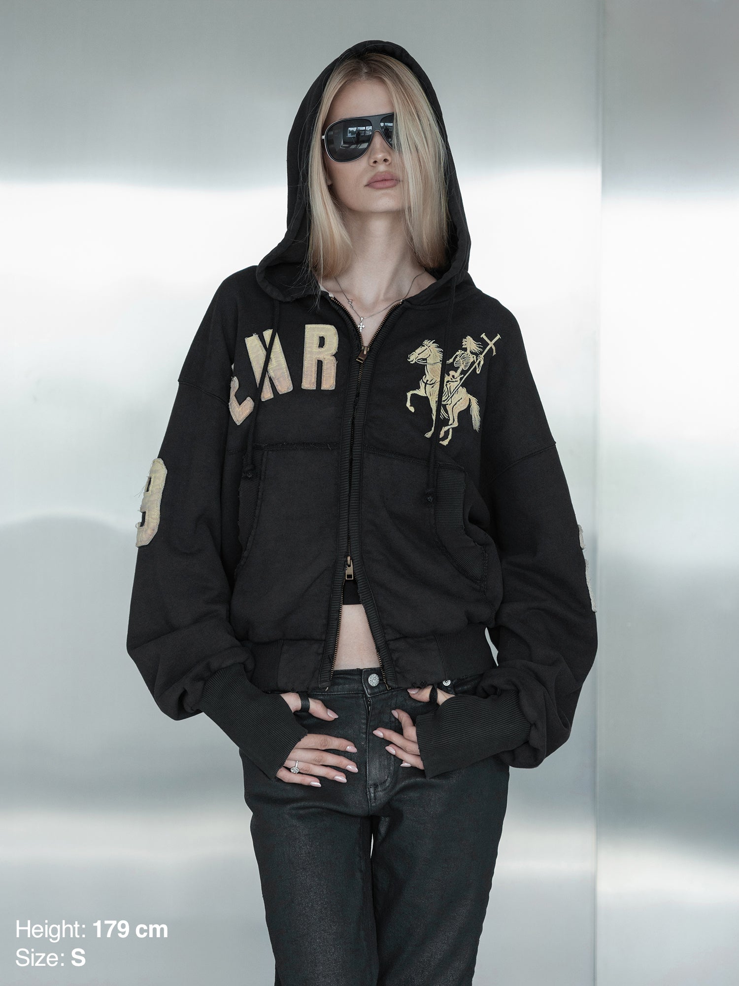 2010 ZIP HOODIE - BLACK-Fineriform