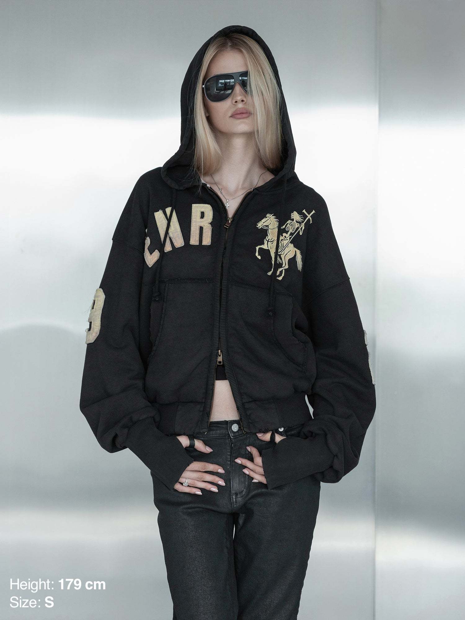 2010 ZIP HOODIE - BLACK-Fineriform