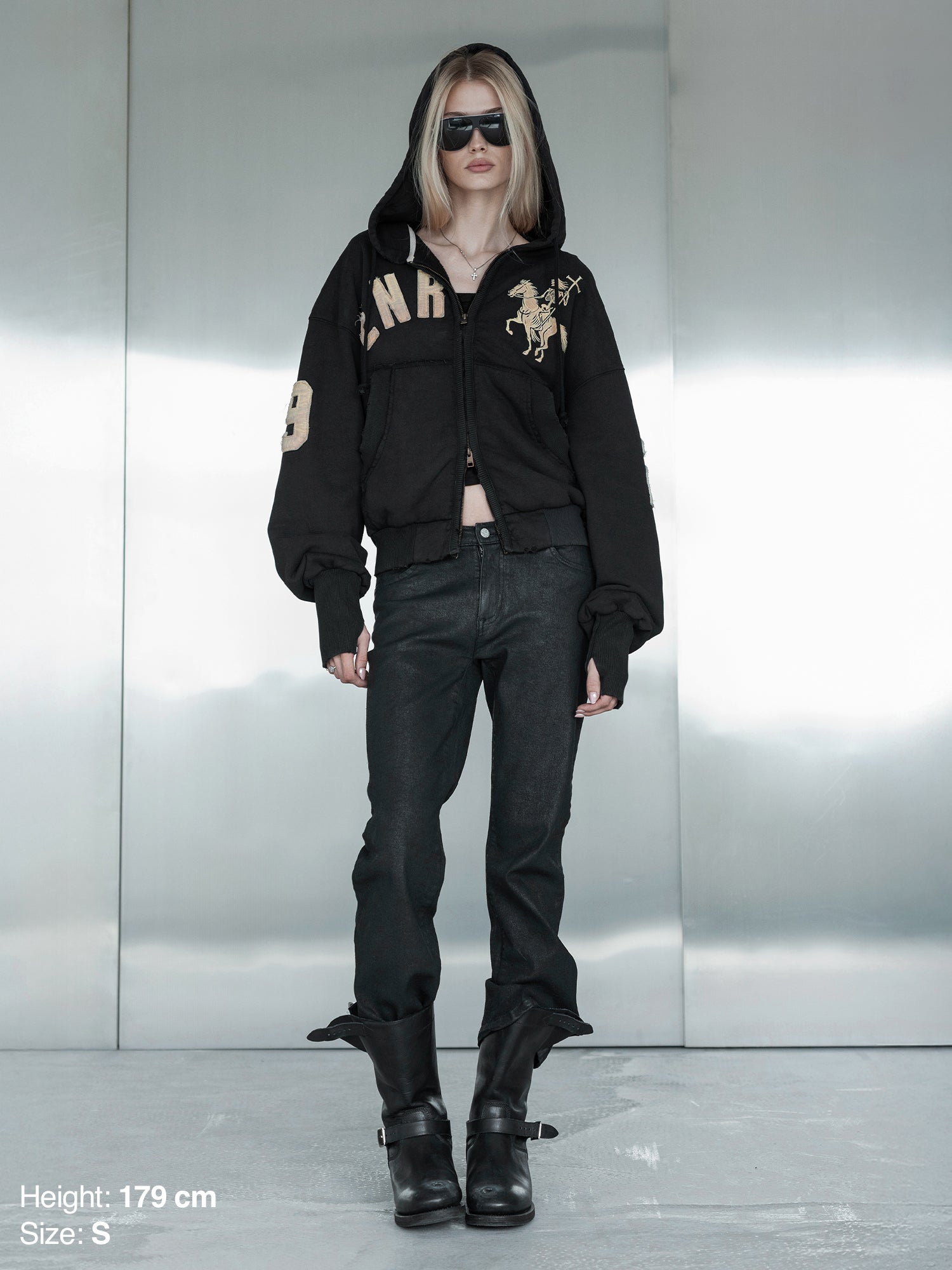 2010 ZIP HOODIE - BLACK-Fineriform