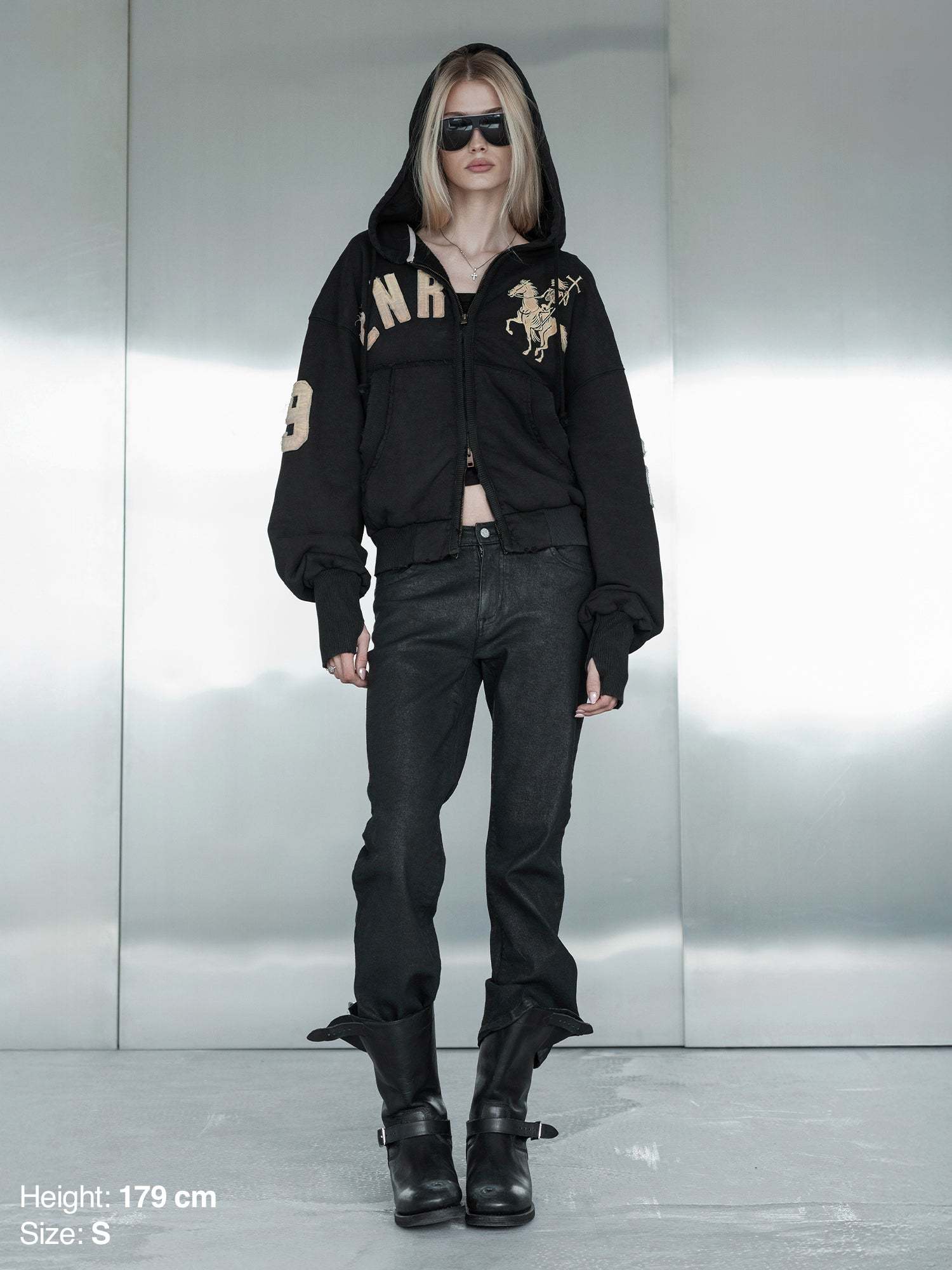 2010 ZIP HOODIE - BLACK-Fineriform