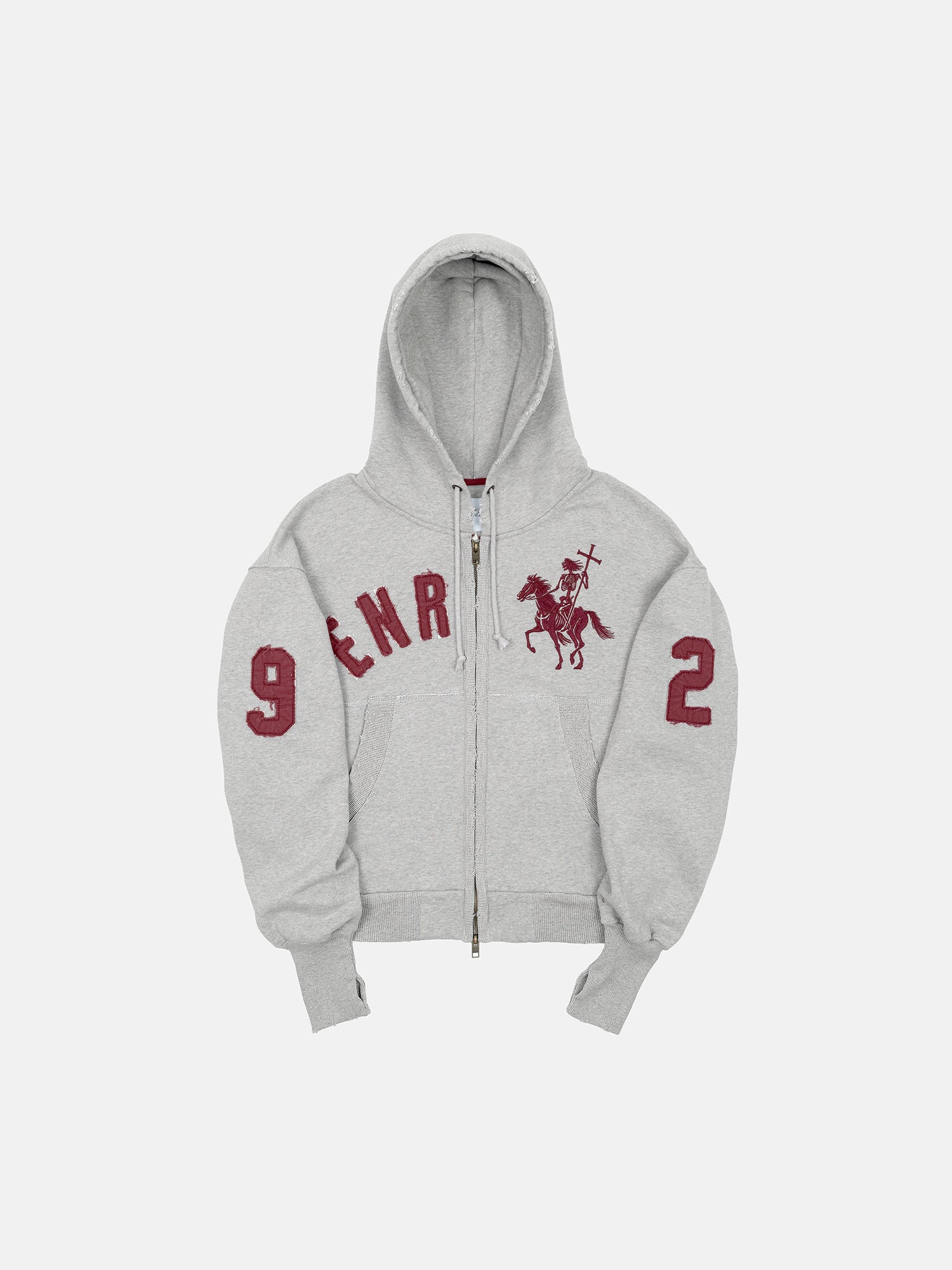 2010 ZIP HOODIE - GRAY-Fineriform
