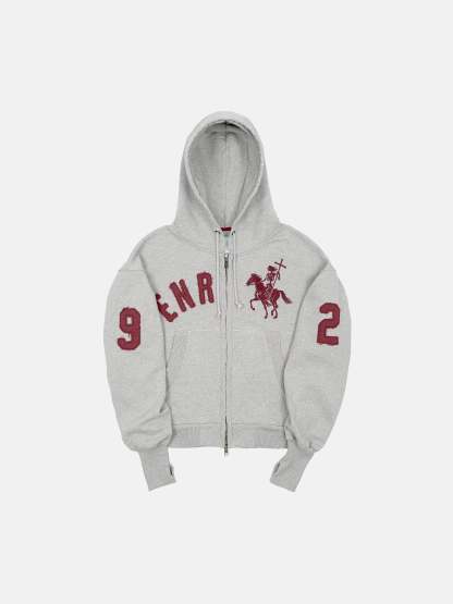 2010 ZIP HOODIE - GRAY-Fineriform