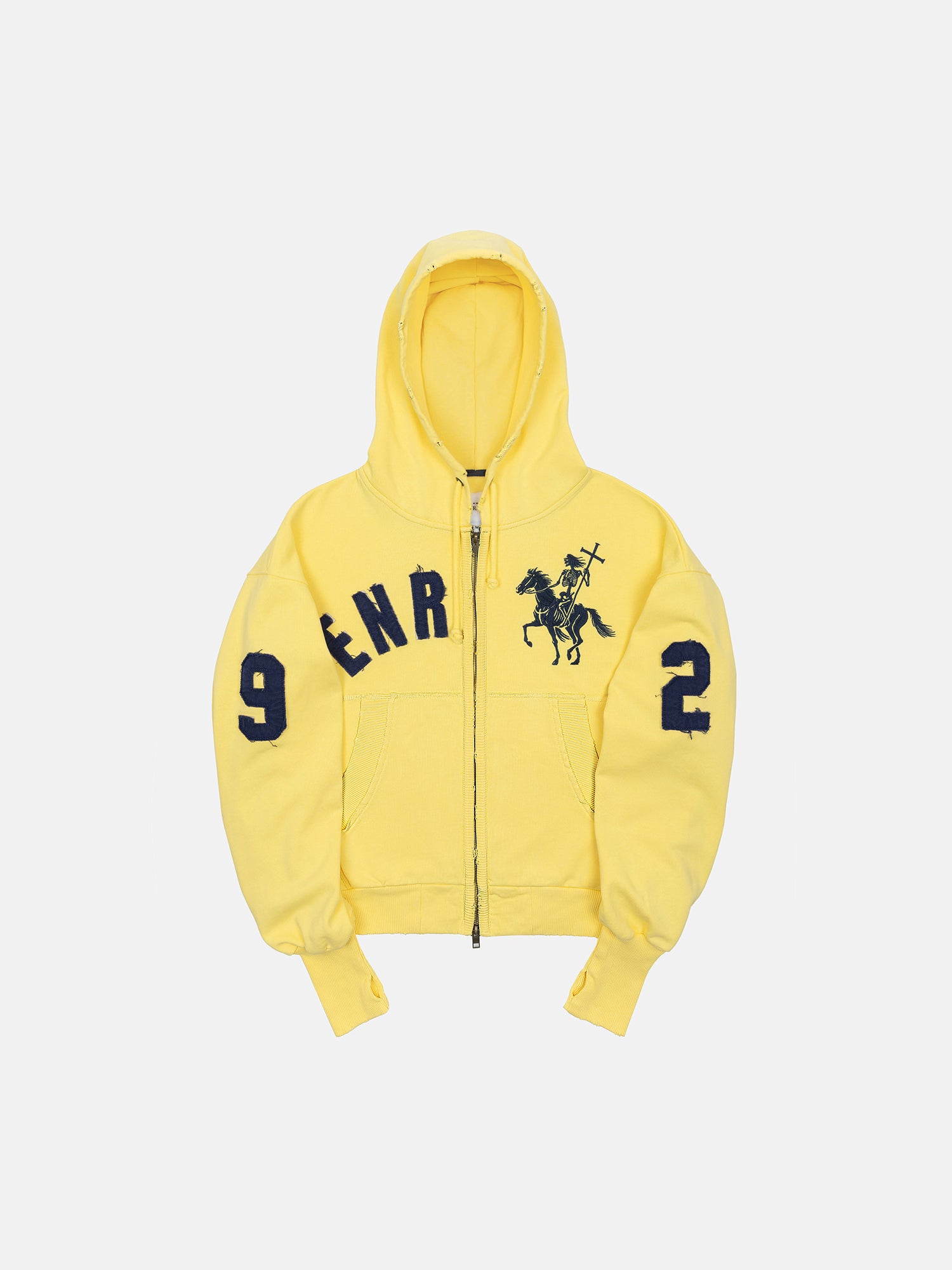 2010 ZIP HOODIE - YELLOW-Fineriform