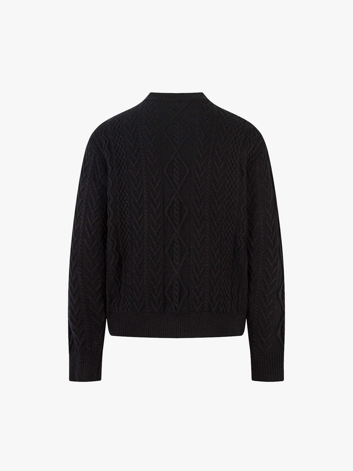 Vintage Diamond Knit Half Placket Sweater-Fineriform