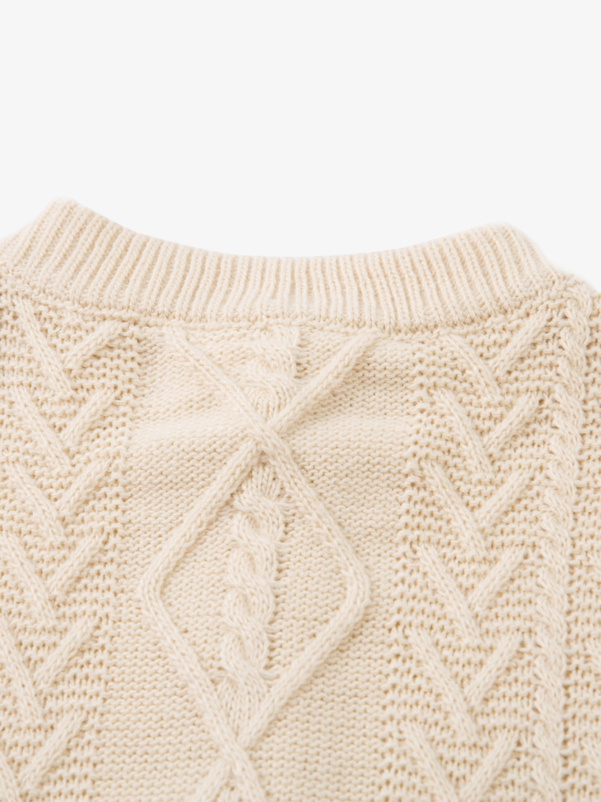 Vintage Diamond Knit Half Placket Sweater-Fineriform