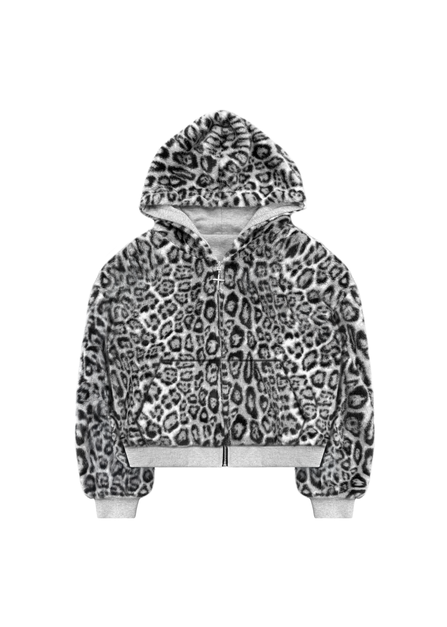 REVERSIBLE FUR ZIP HOODIE-Fineriform