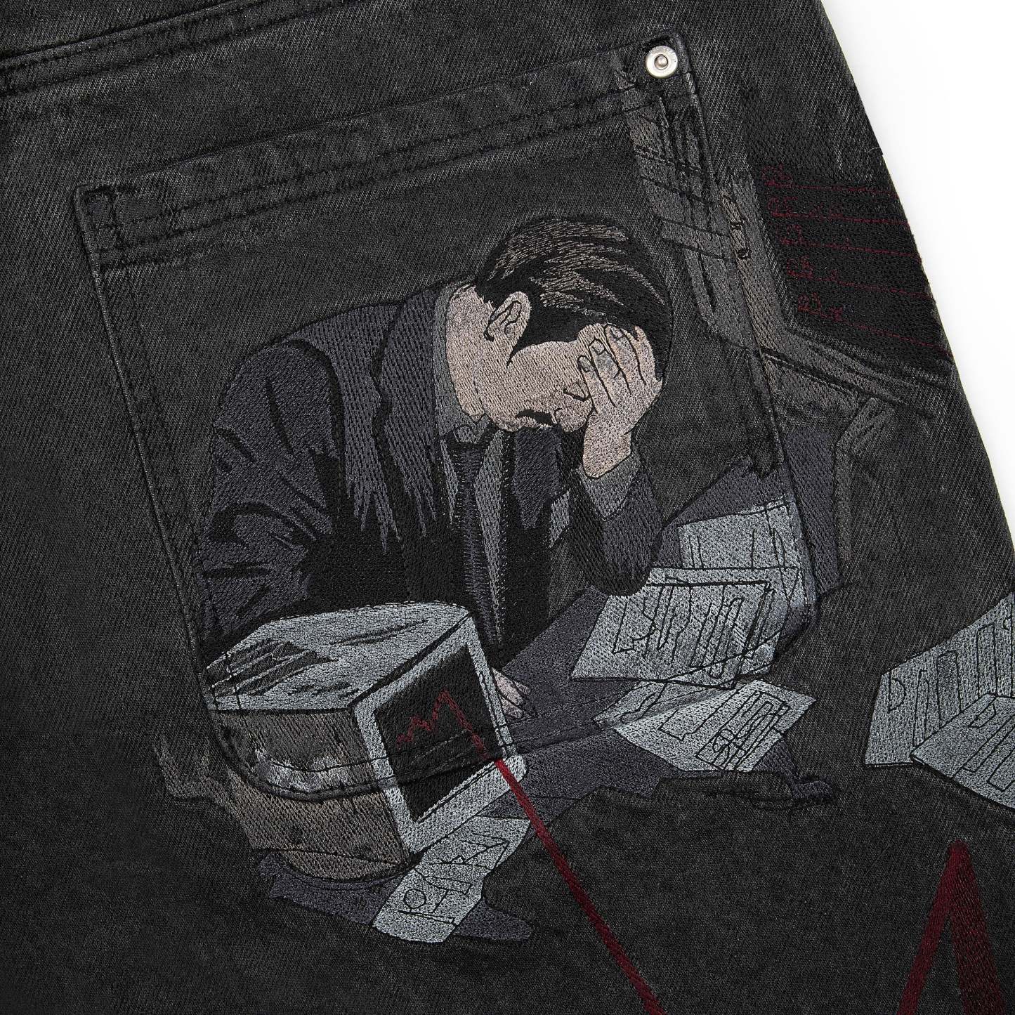 "wall street" Denim waxed-Fineriform