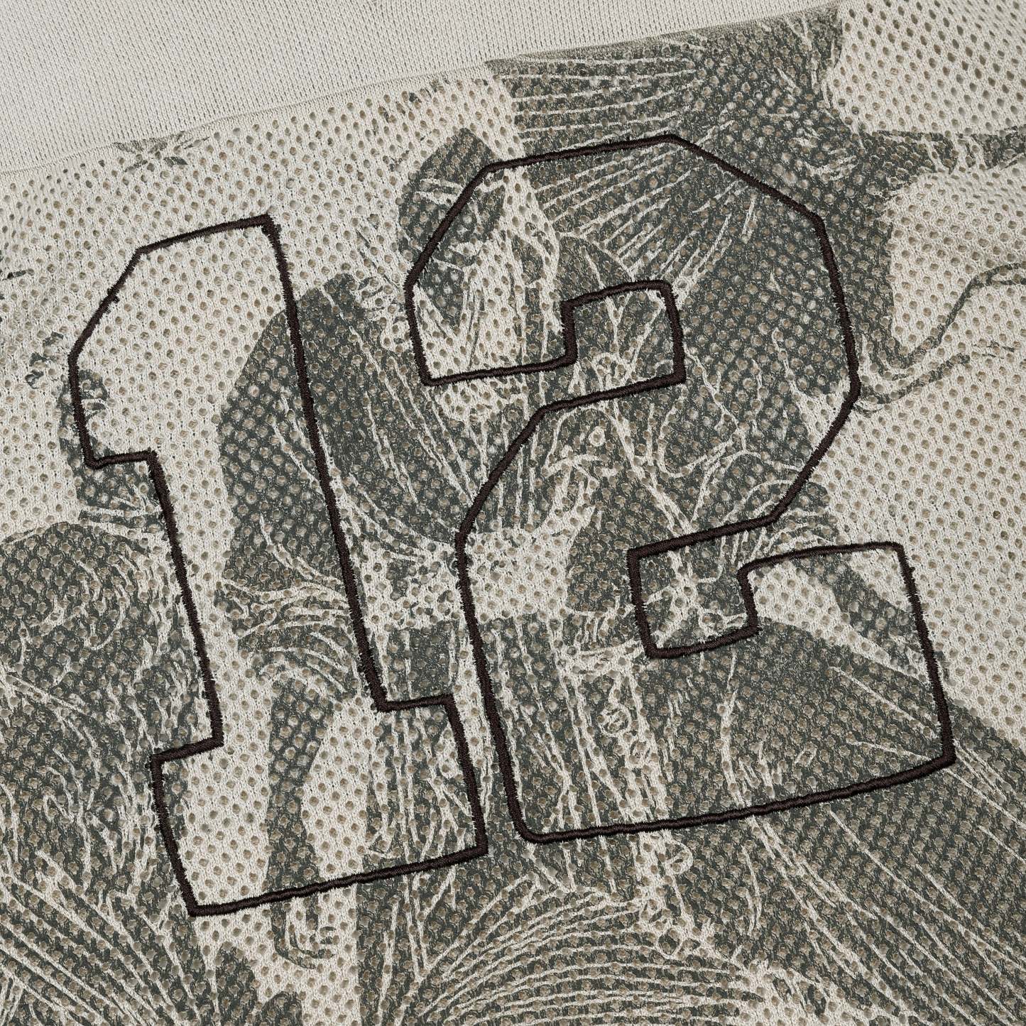 "sashiko v2" knit jersey beige-Fineriform