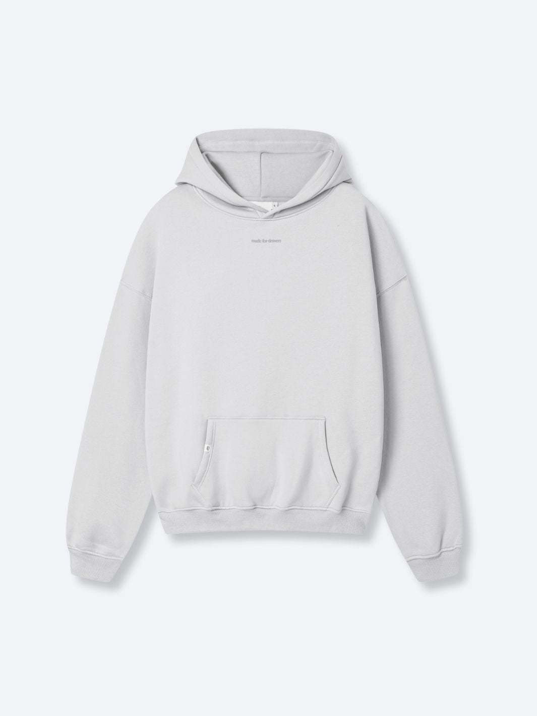 SMILEY LOGO HOODIE - LIGHT GREY-Fineriform