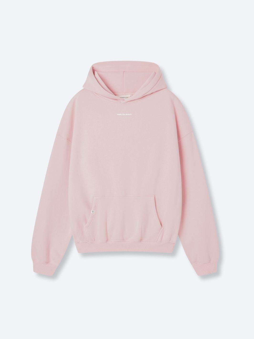 SMILEY LOGO HOODIE - MUTED PINK-Fineriform