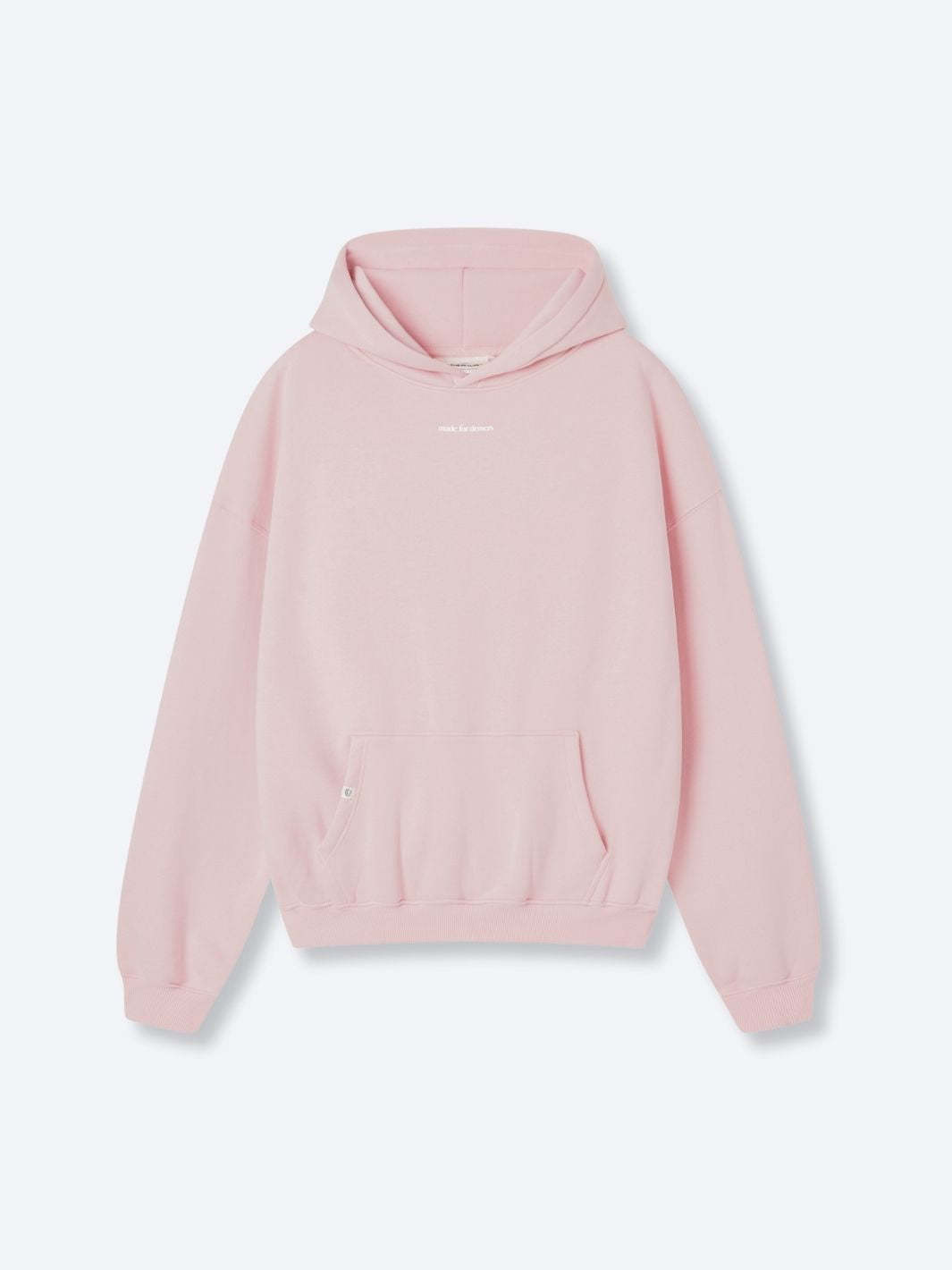 SMILEY LOGO HOODIE - MUTED PINK-Fineriform