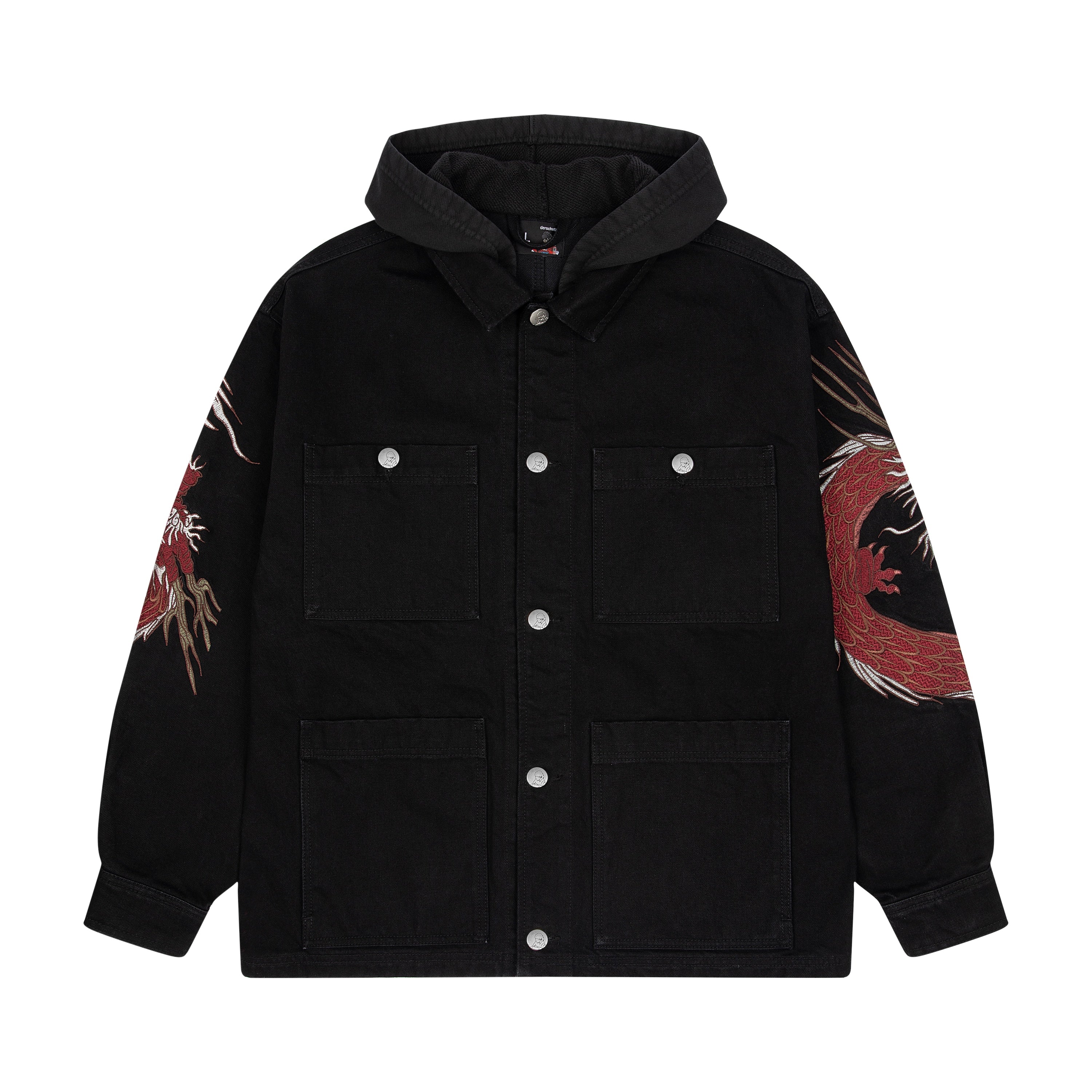 "yakuza" denim Jacket black-Fineriform