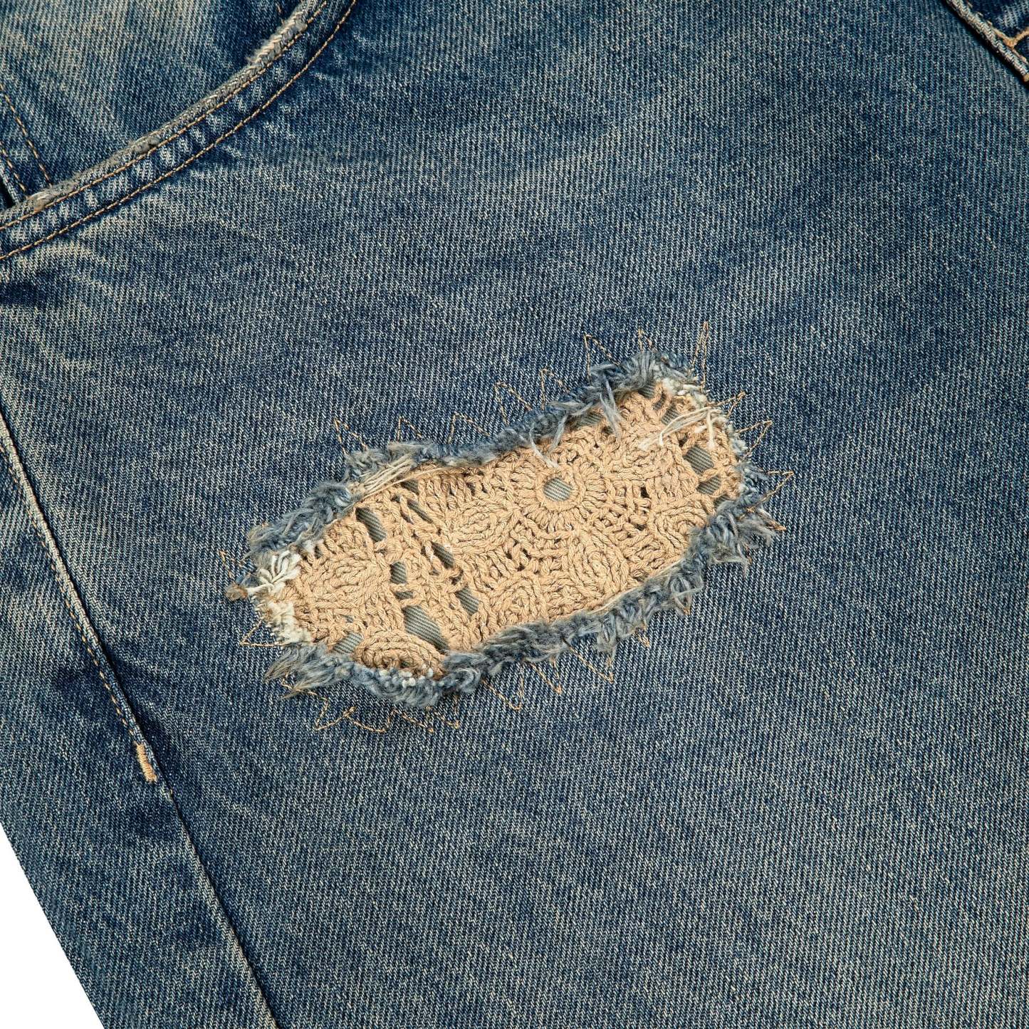 "lotus" Jorts indigo-Fineriform