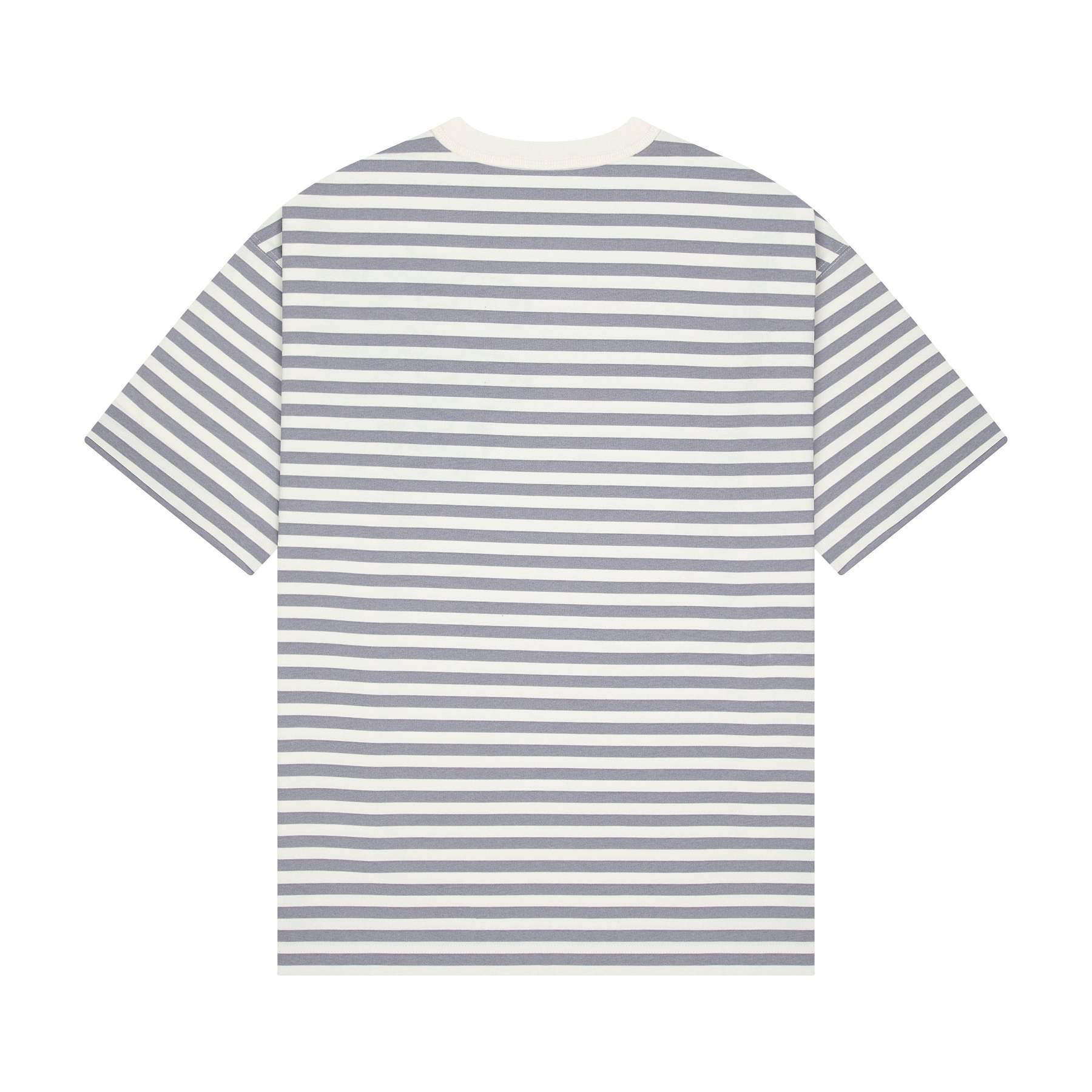 "koi" T Shirt grey striped-Fineriform