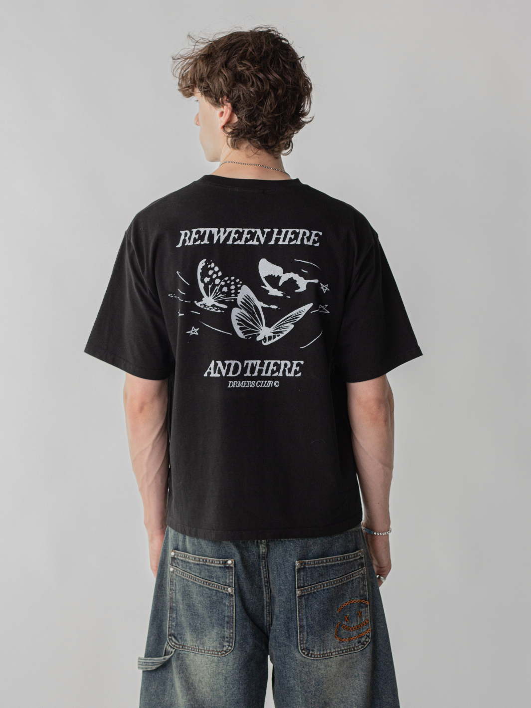 SMILEY STITCH JORTS - VINTAGE BLUE-Fineriform