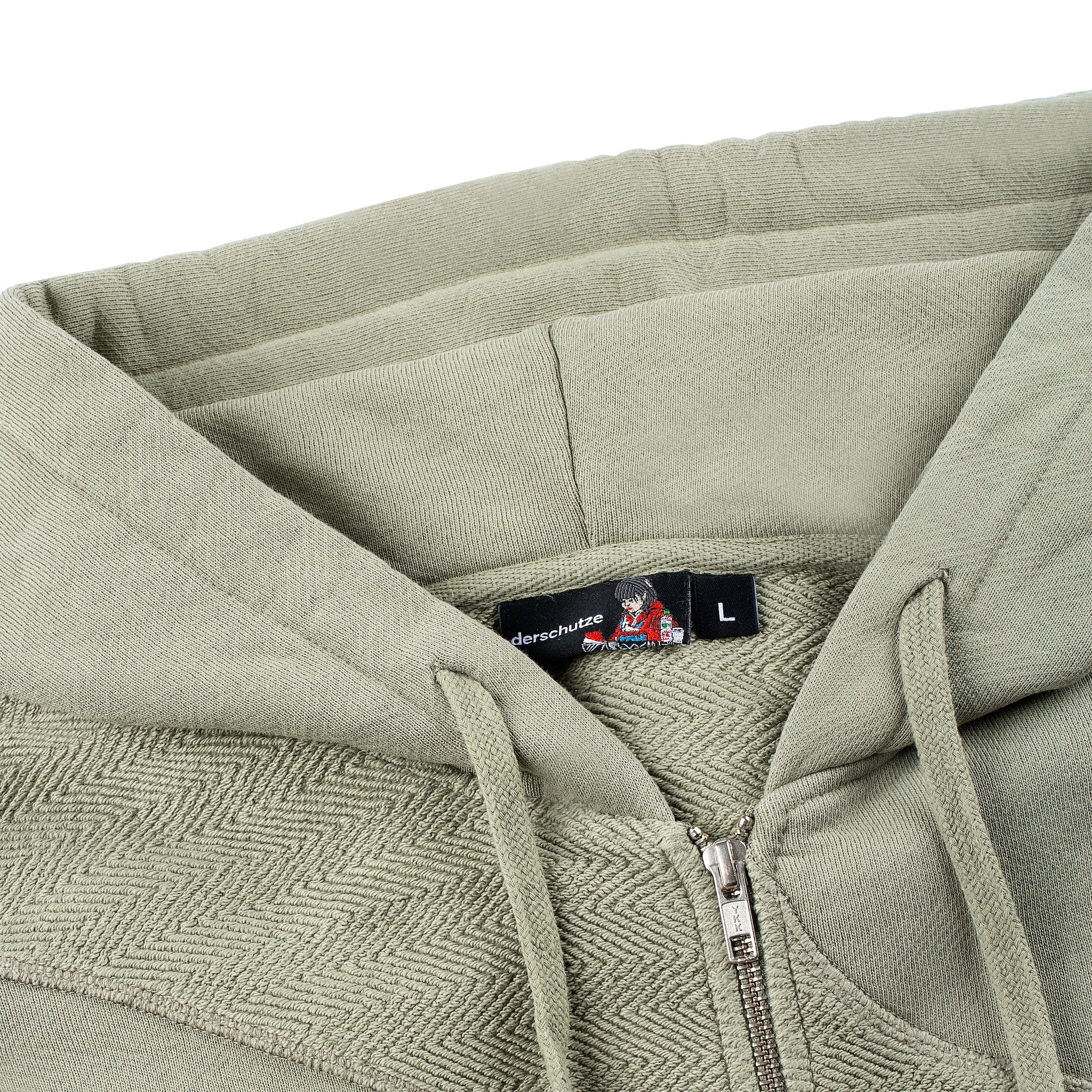 "lotus" Zip Up khaki-Fineriform