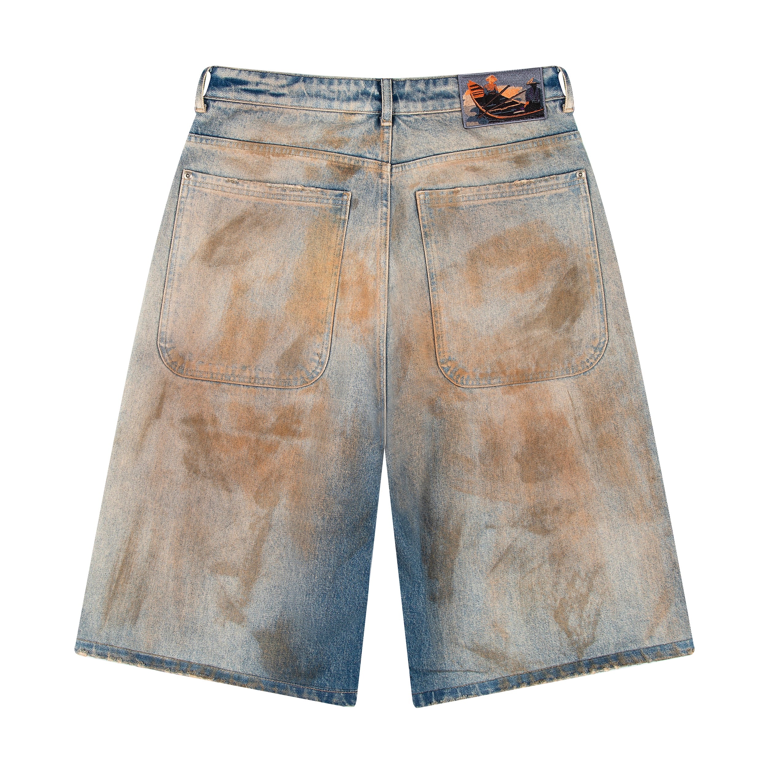 "lotus" Jorts mud wash-Fineriform