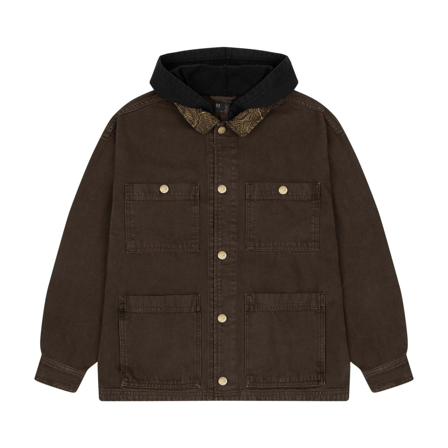 "yakuza" brown washed denim Jacket-Fineriform