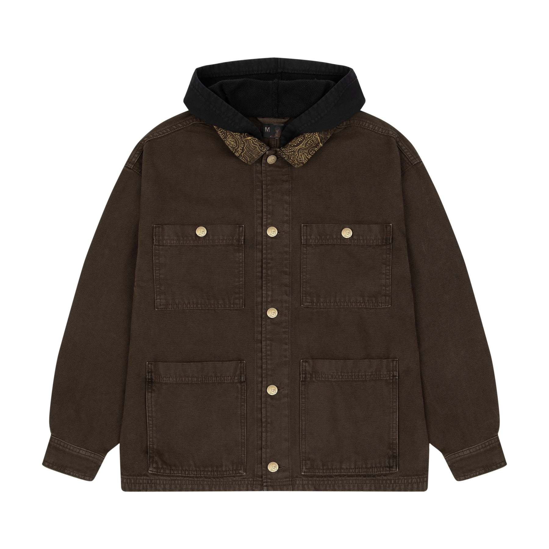 "yakuza" brown washed denim Jacket-Fineriform